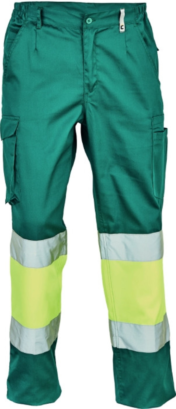 Pracovné reflexné nohavice Cerva Ciudades Bilbao HV - veľkosť: 46, farba: zelená/žltá