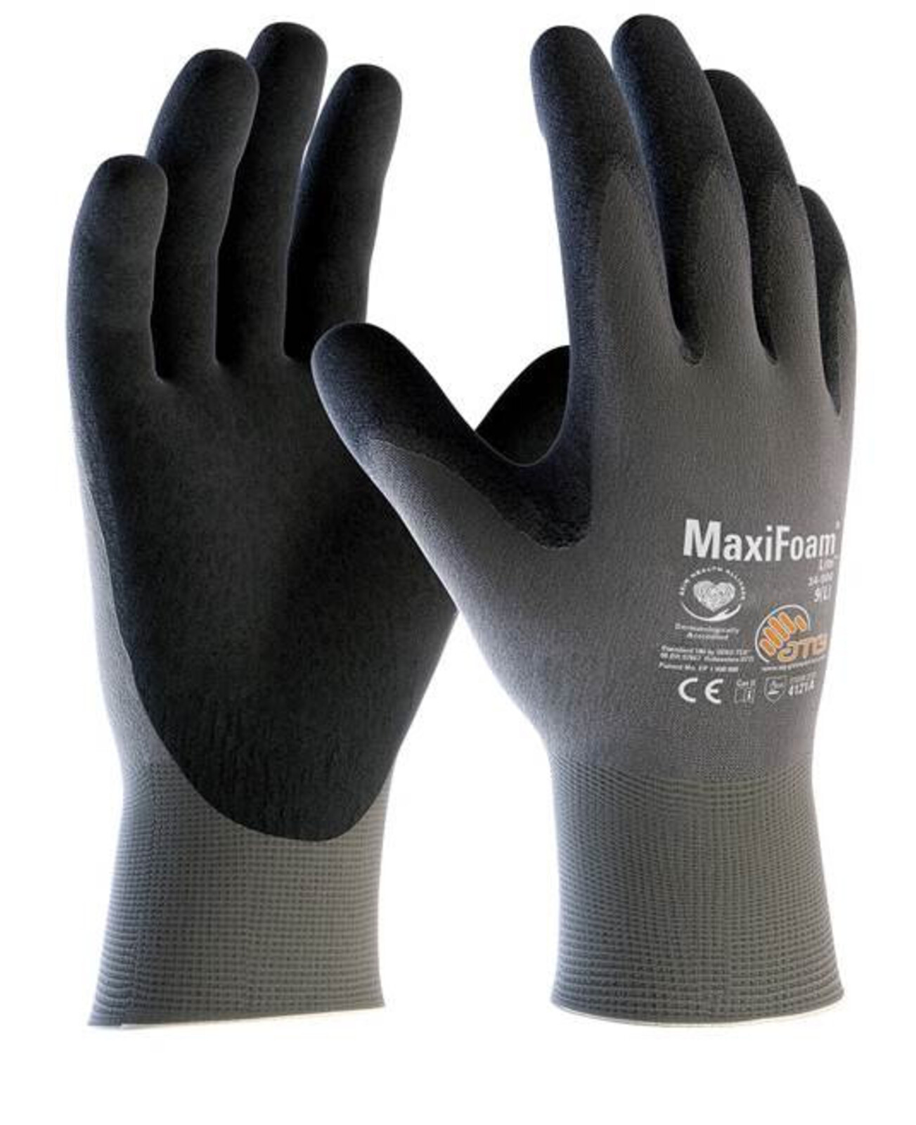 Pracovné rukavice ATG MaxiFoam LITE 34-900 (12 párov) - veľkosť: 10/XL, farba: sivá