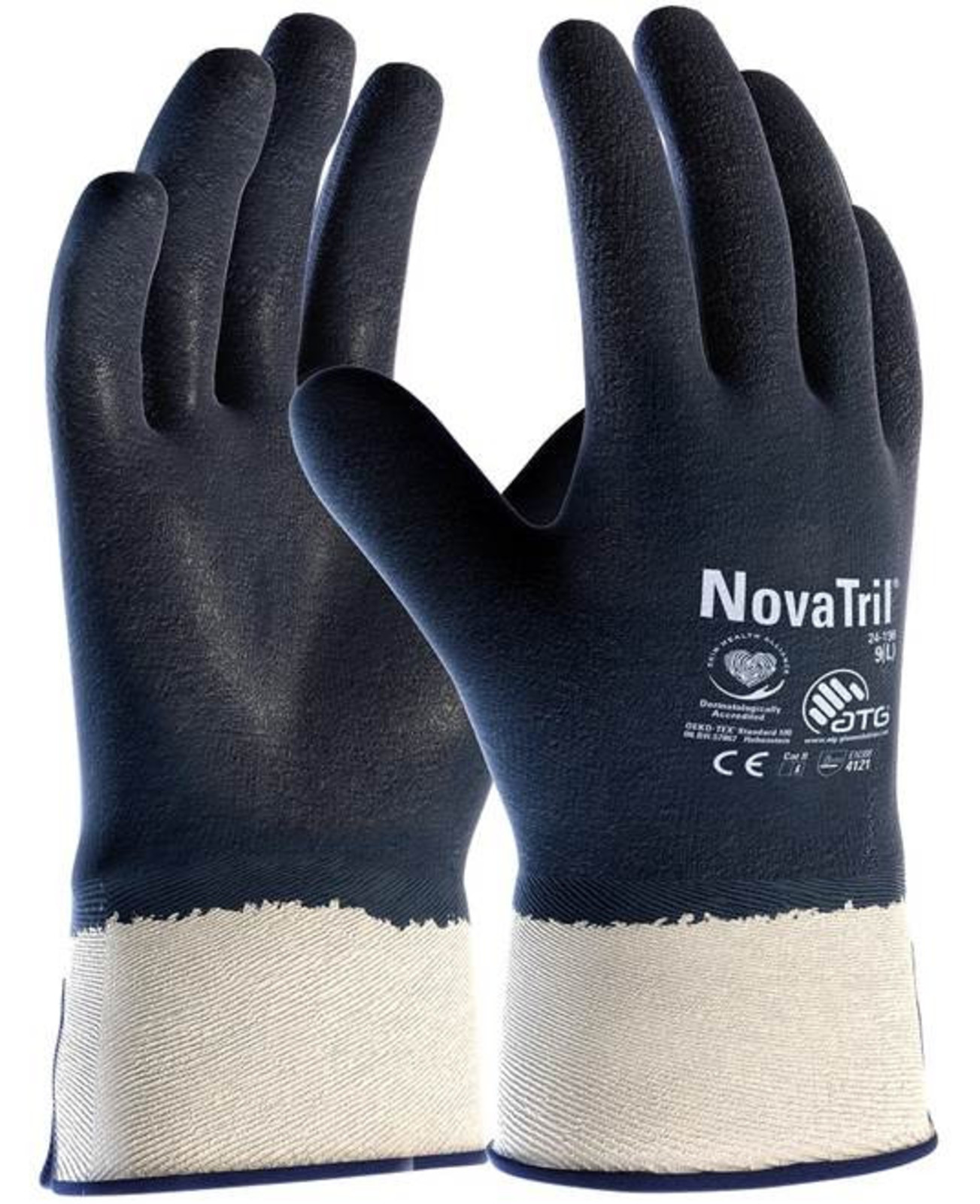 Pracovné rukavice ATG NovaTril 24-196 - veľkosť: 11/XXL, farba: modrá