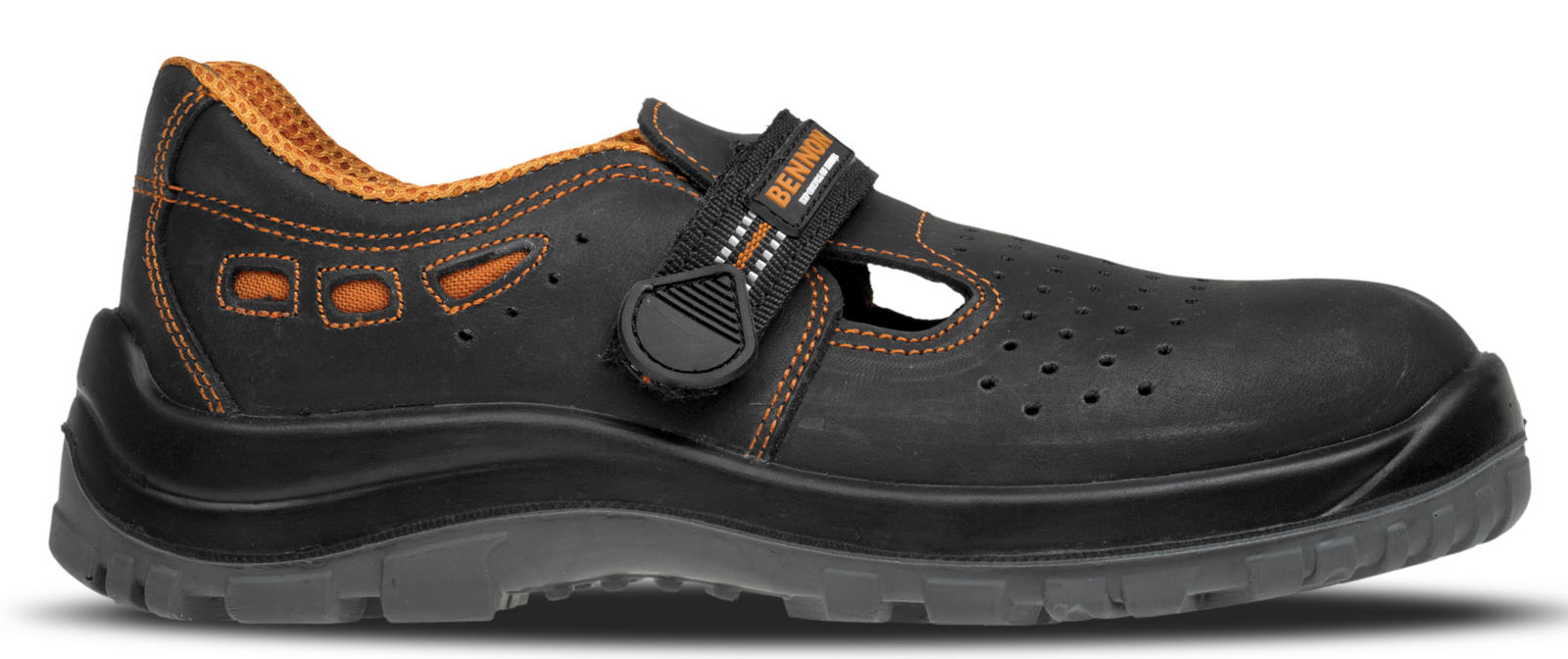Pracovné sandále Bennon Lux O1 - veľkosť: 42, farba: čierna
