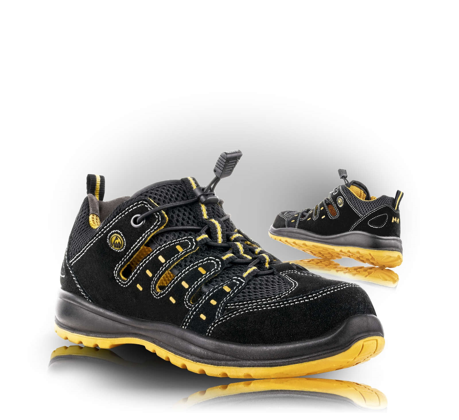 Pracovné sandále VM Memphis O1 ESD - veľkosť: 39, farba: čierna/žltá