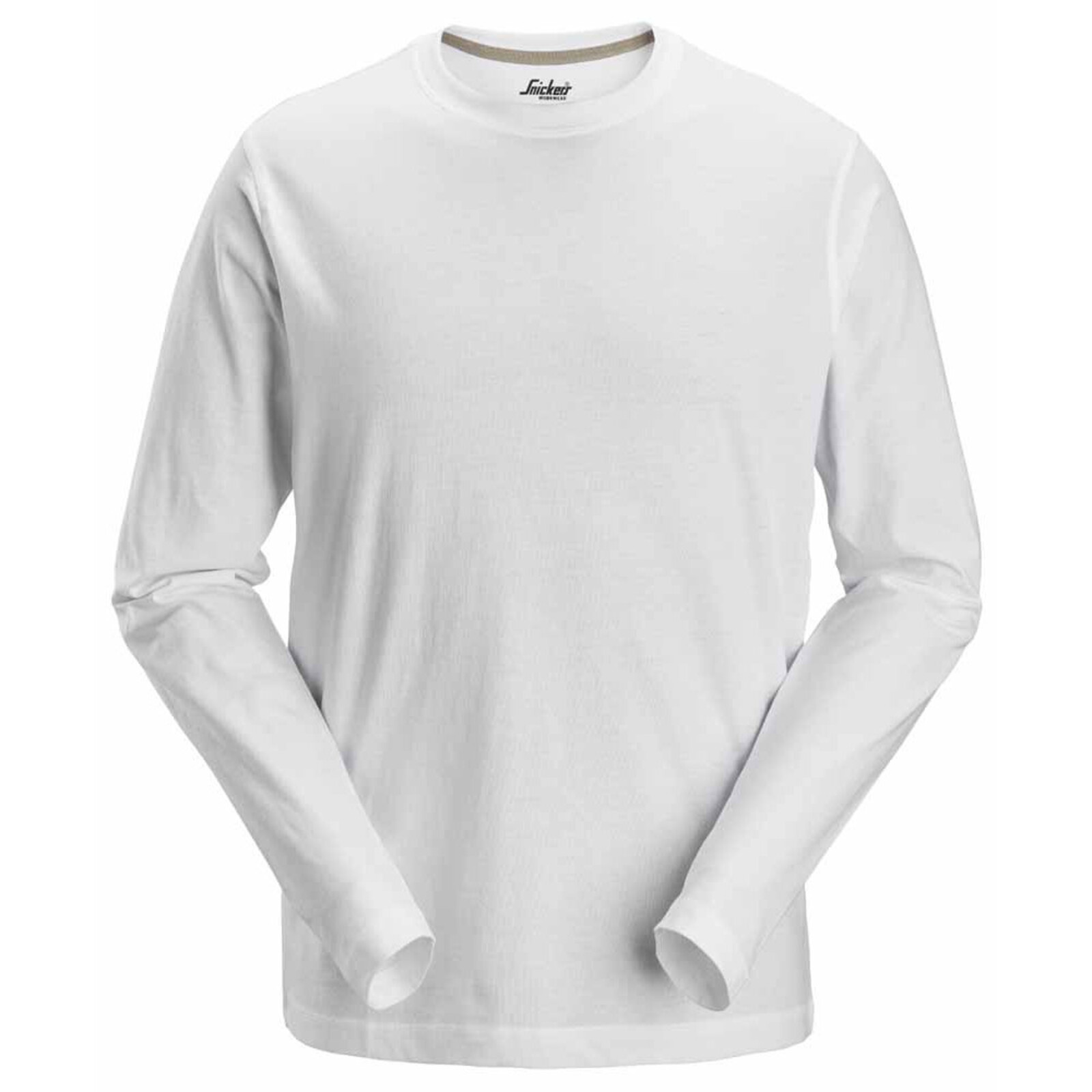 Pracovné tričko Snickers® Classic s dlhým rukávom - veľkosť: M, farba: biela