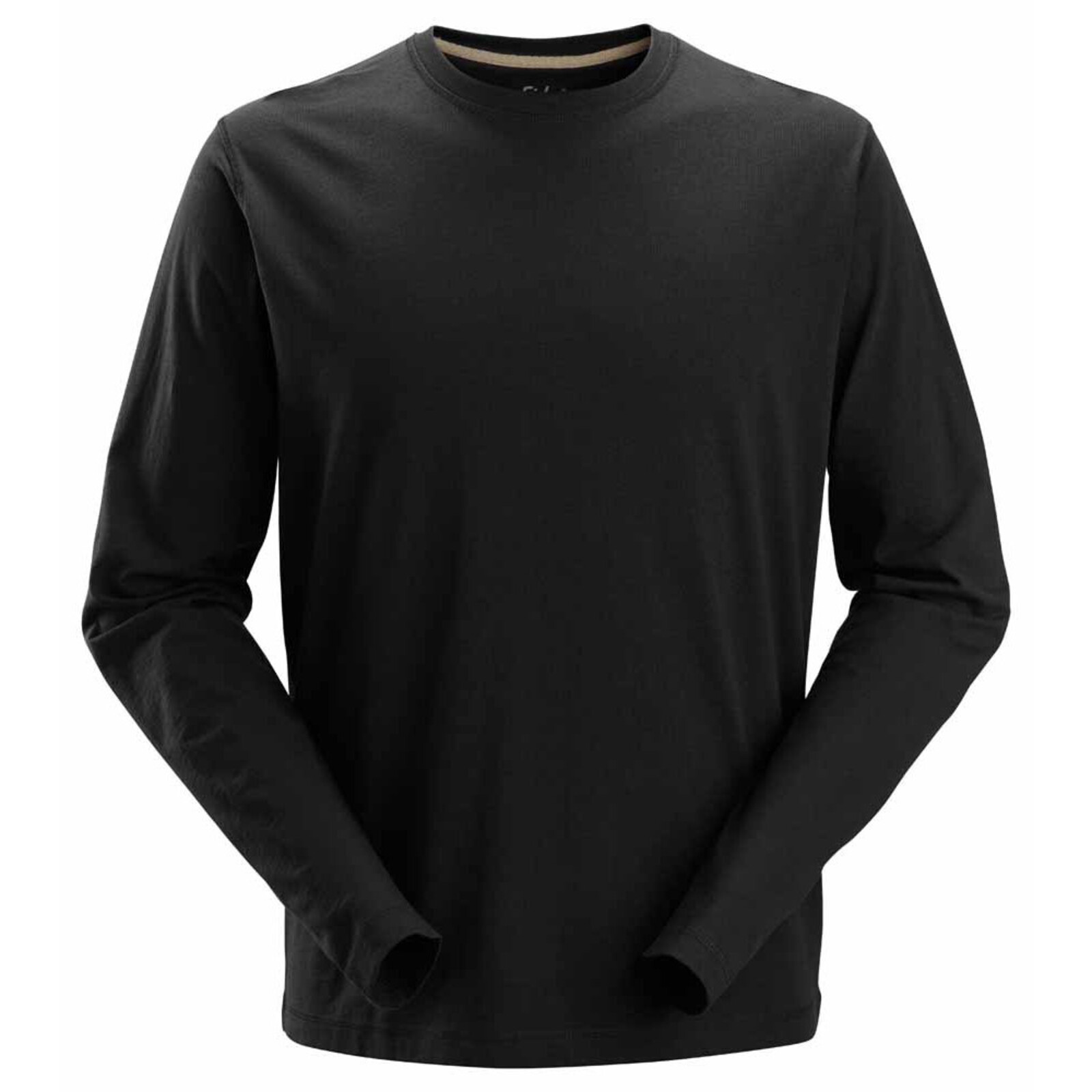 Pracovné tričko Snickers® Classic s dlhým rukávom - veľkosť: XS, farba: čierna