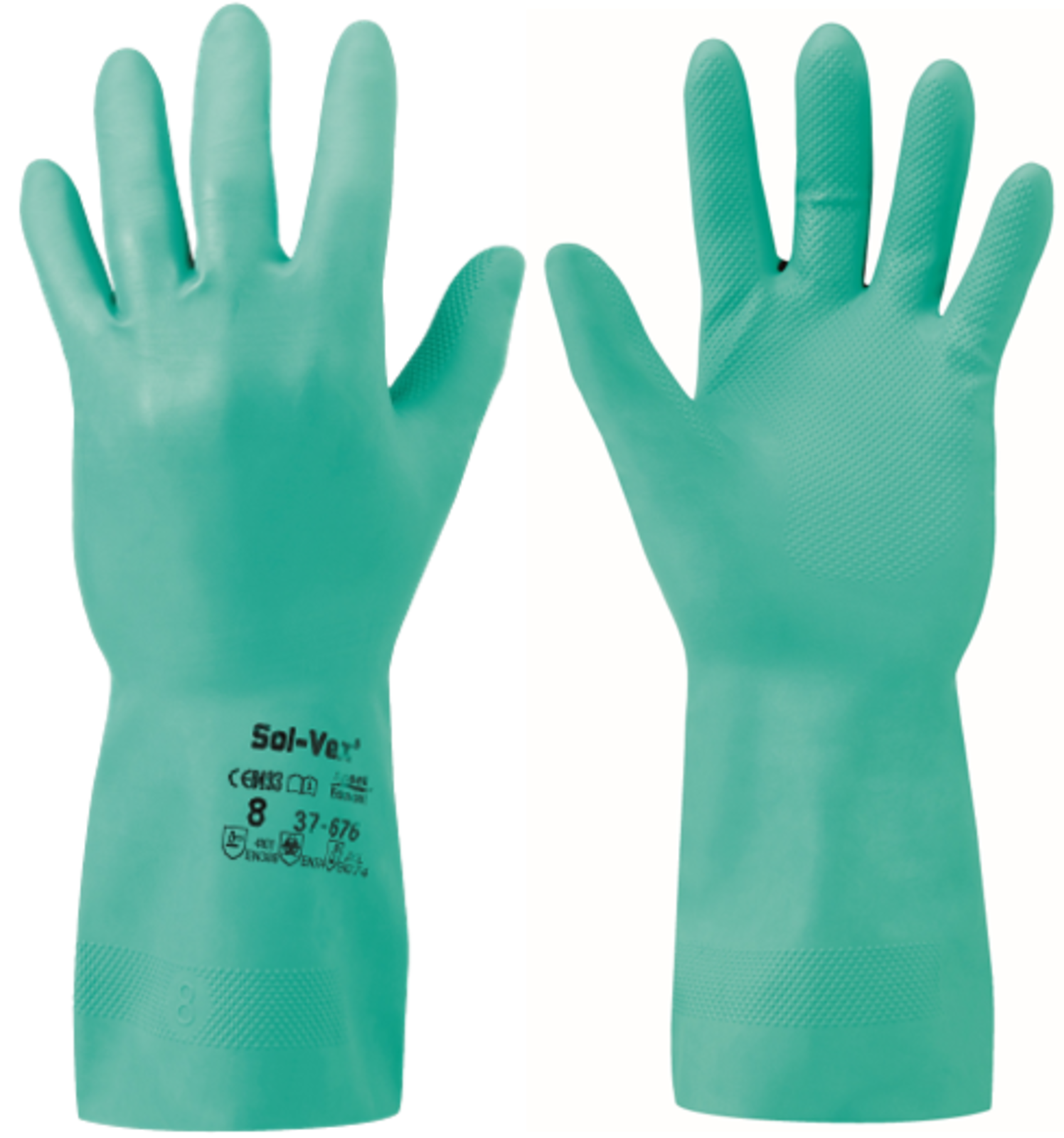 Protichemické pracovné rukavice Ansell 37-676 SolVex 33cm - veľkosť: 11/XXL