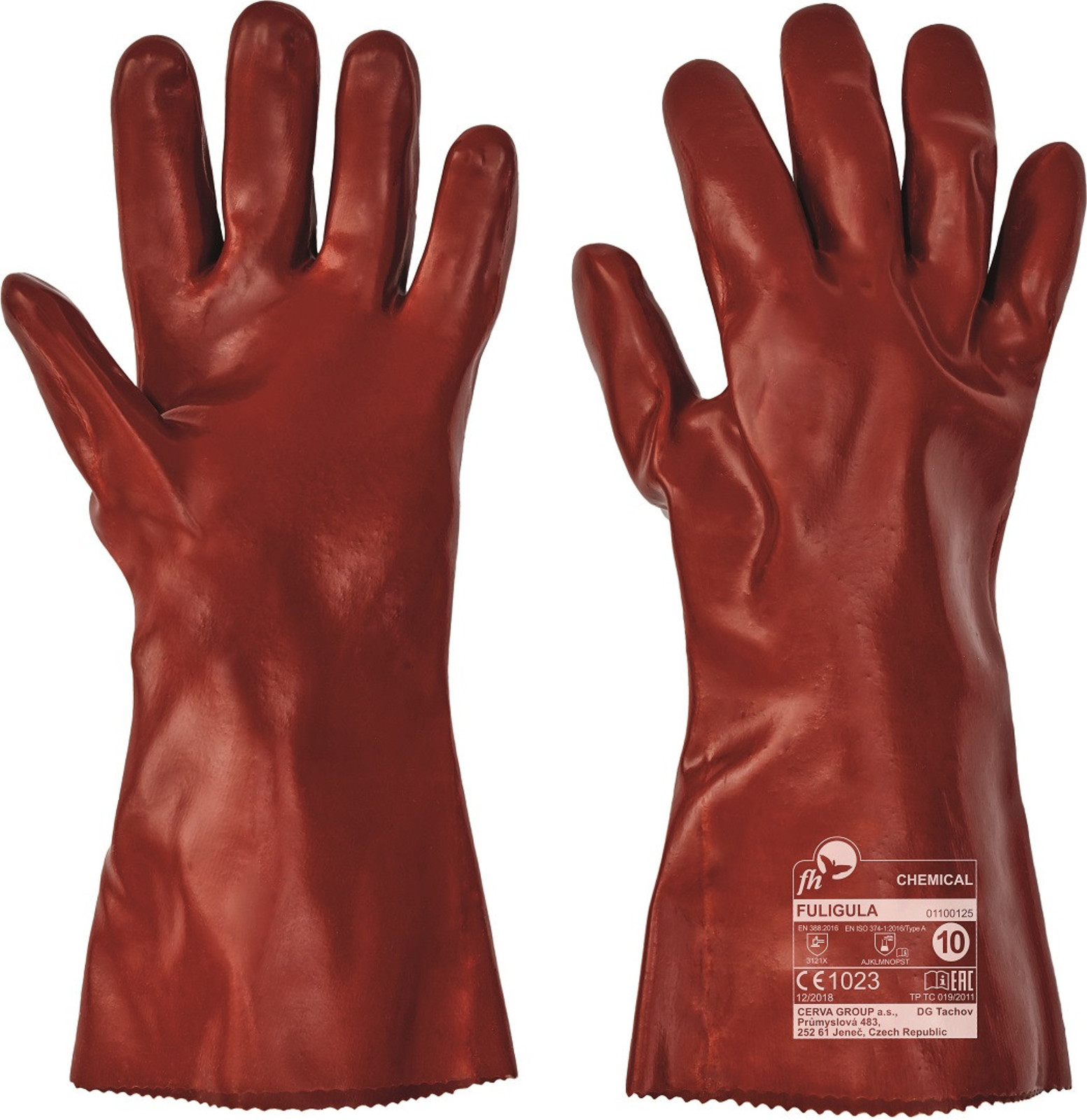Protichemické rukavice Fuligula  - veľkosť: 10/XL