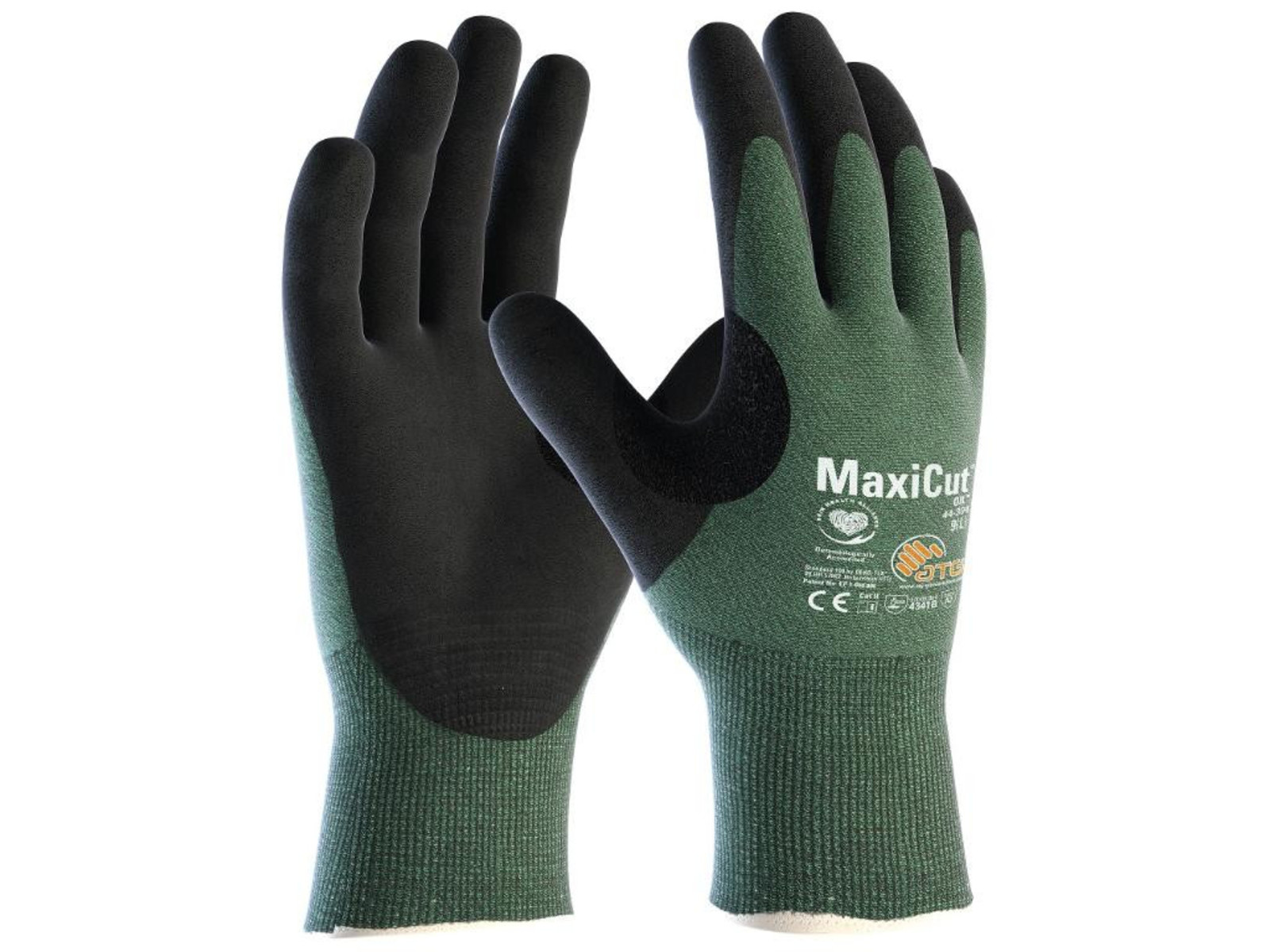 Protiporézne pracovné rukavice ATG Maxicut Oil 44-304 - veľkosť: 11/XXL, farba: zelená