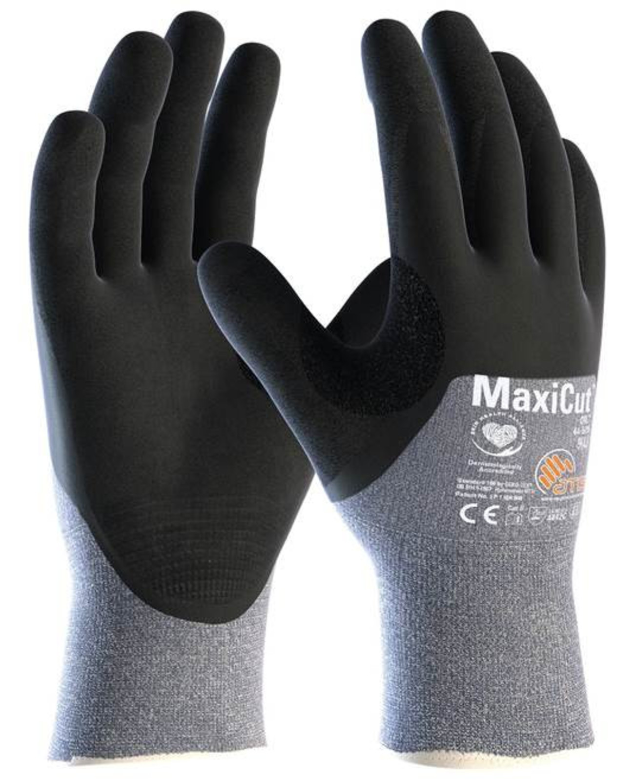 Protiporezné rukavice ATG MaxiCut Oil 44-505 - veľkosť: 8/M, farba: modrá