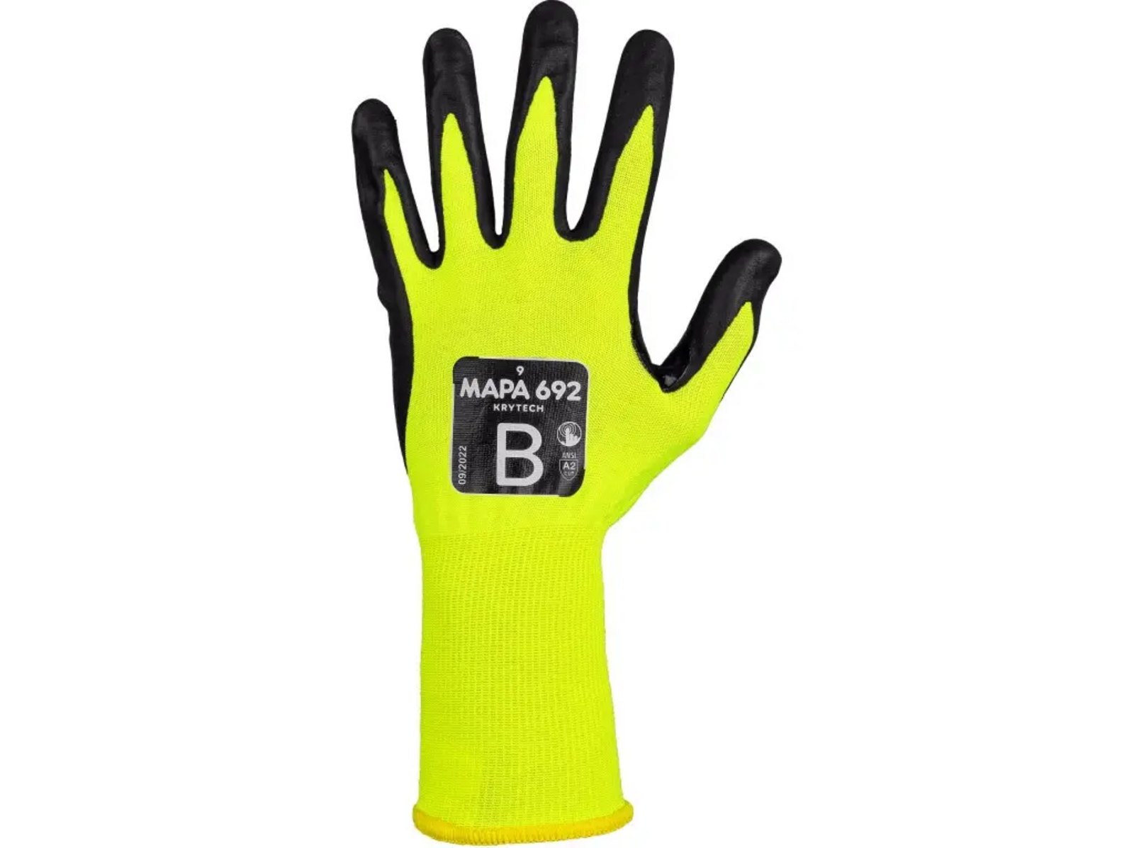 Protiporezové rukavice Mapa Krytech 692 - veľkosť: 8/M, farba: žltá/čierna