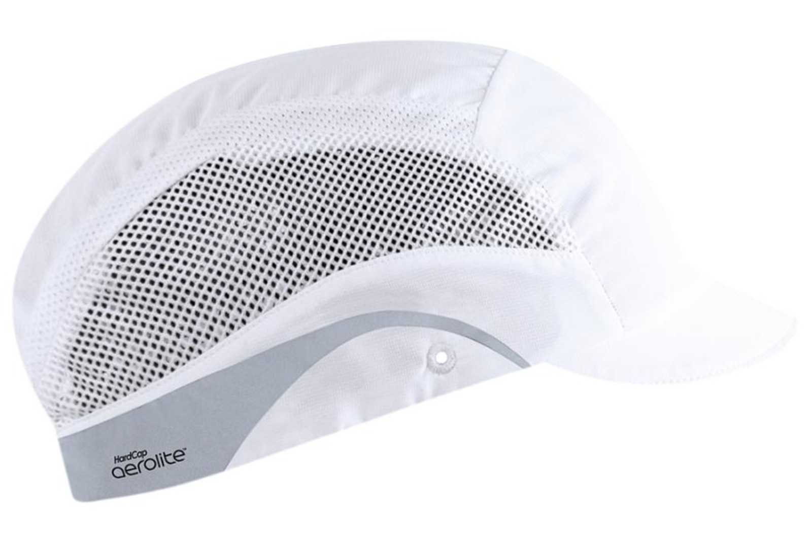 Reflexná bezpečnostná šiltovka Hardcap Aerolite s plastovou výstuhou - farba: biela