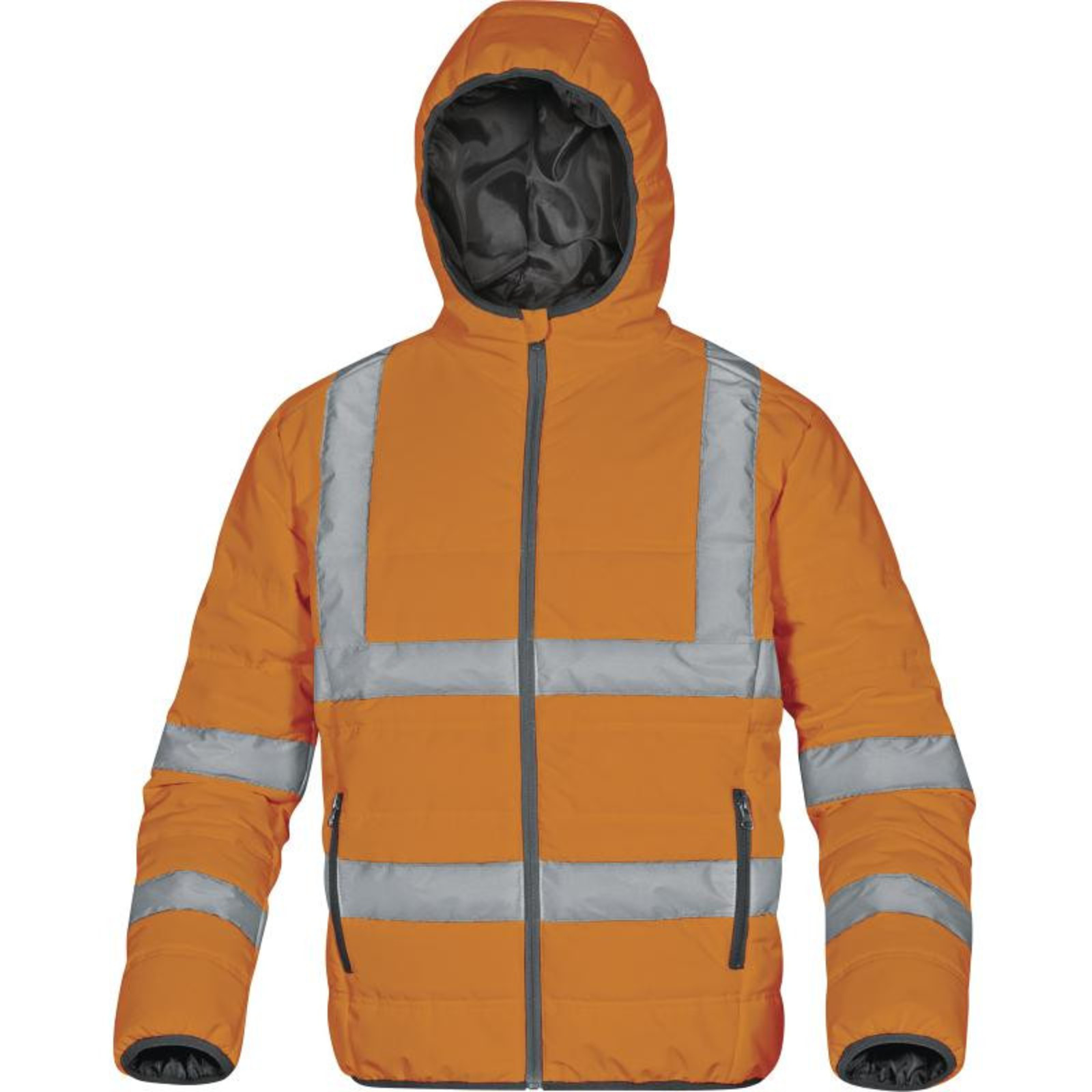 Reflexná bunda Delta Plus Doon HV - veľkosť: XXL, farba: fluorescenčno oranžová
