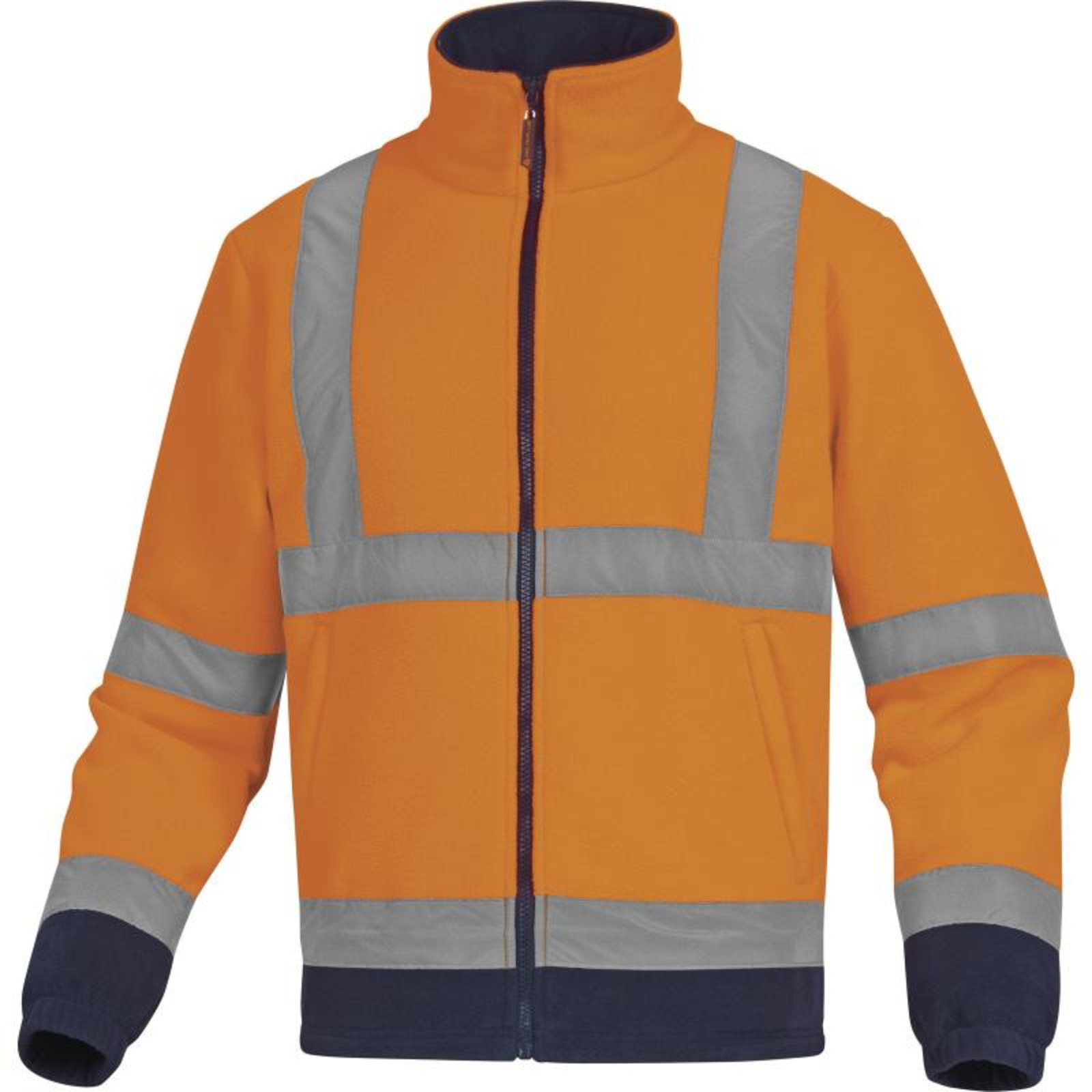 Reflexná fleecová bunda Delta Plus Zenith - veľkosť: L, farba: oranžová