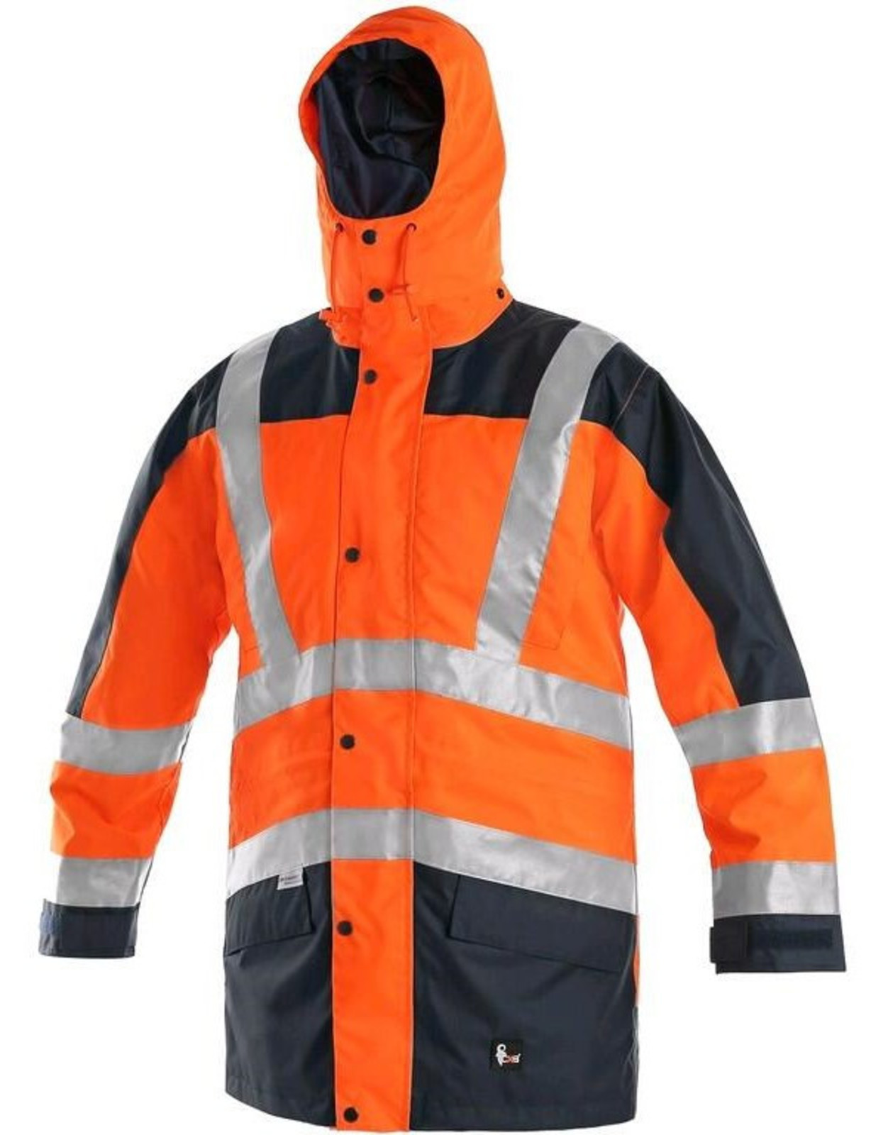 Reflexná pracovná bunda CXS London 5v1 - veľkosť: XXL, farba: oranžová/navy