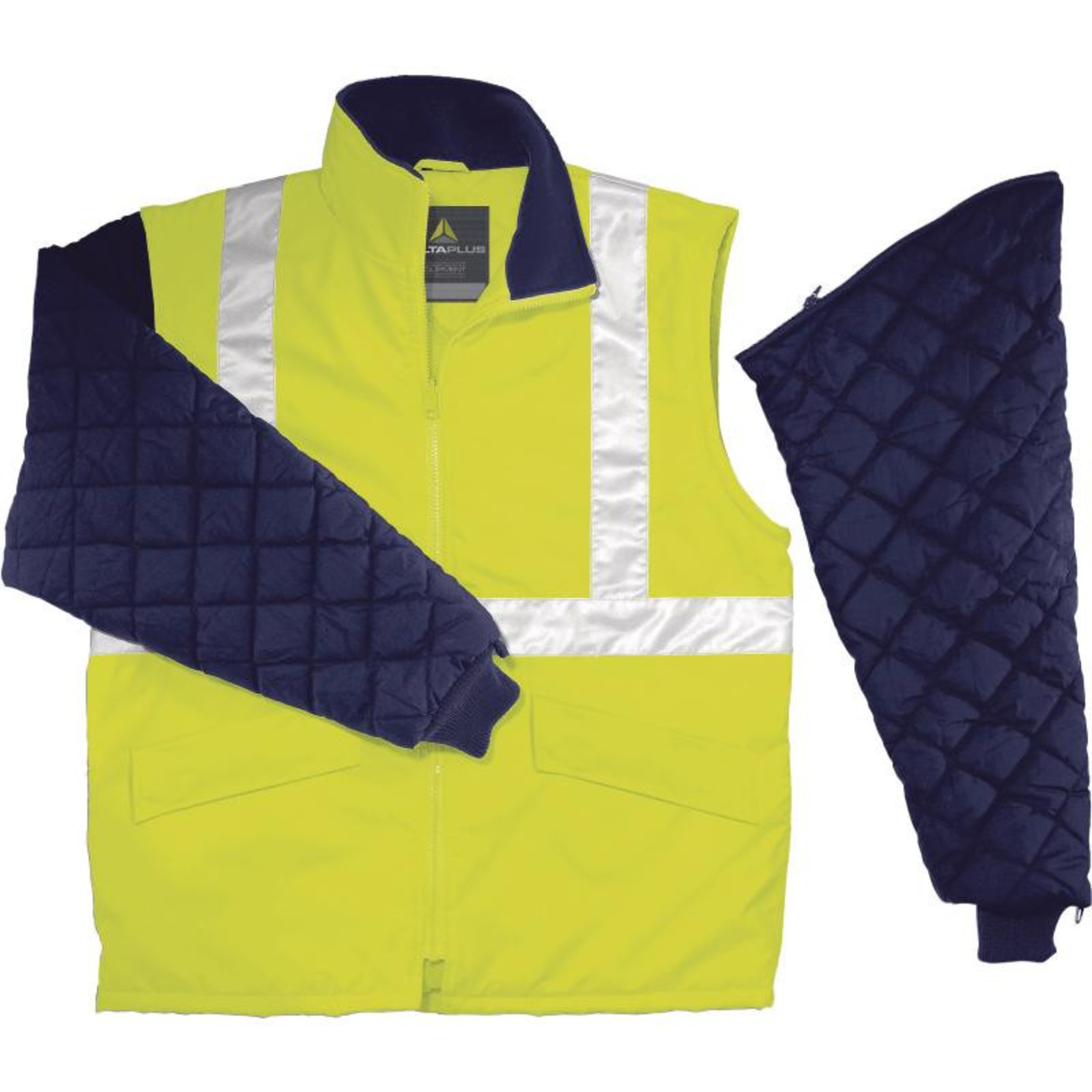 Reflexná pracovná bunda Freeway HV - veľkosť: XXL, farba: fluorescenčno žltá