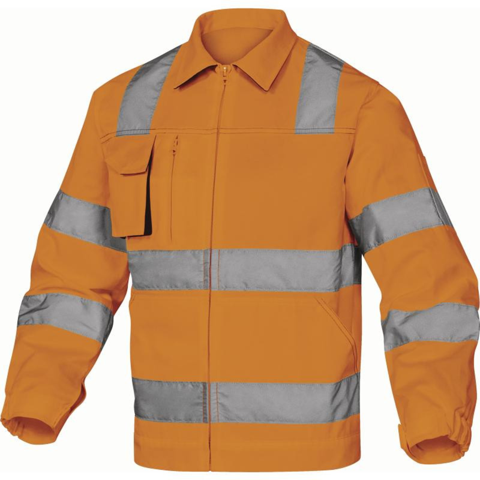 Reflexná pracovná bunda M2VHV - veľkosť: L, farba: fluorescenčno oranžová
