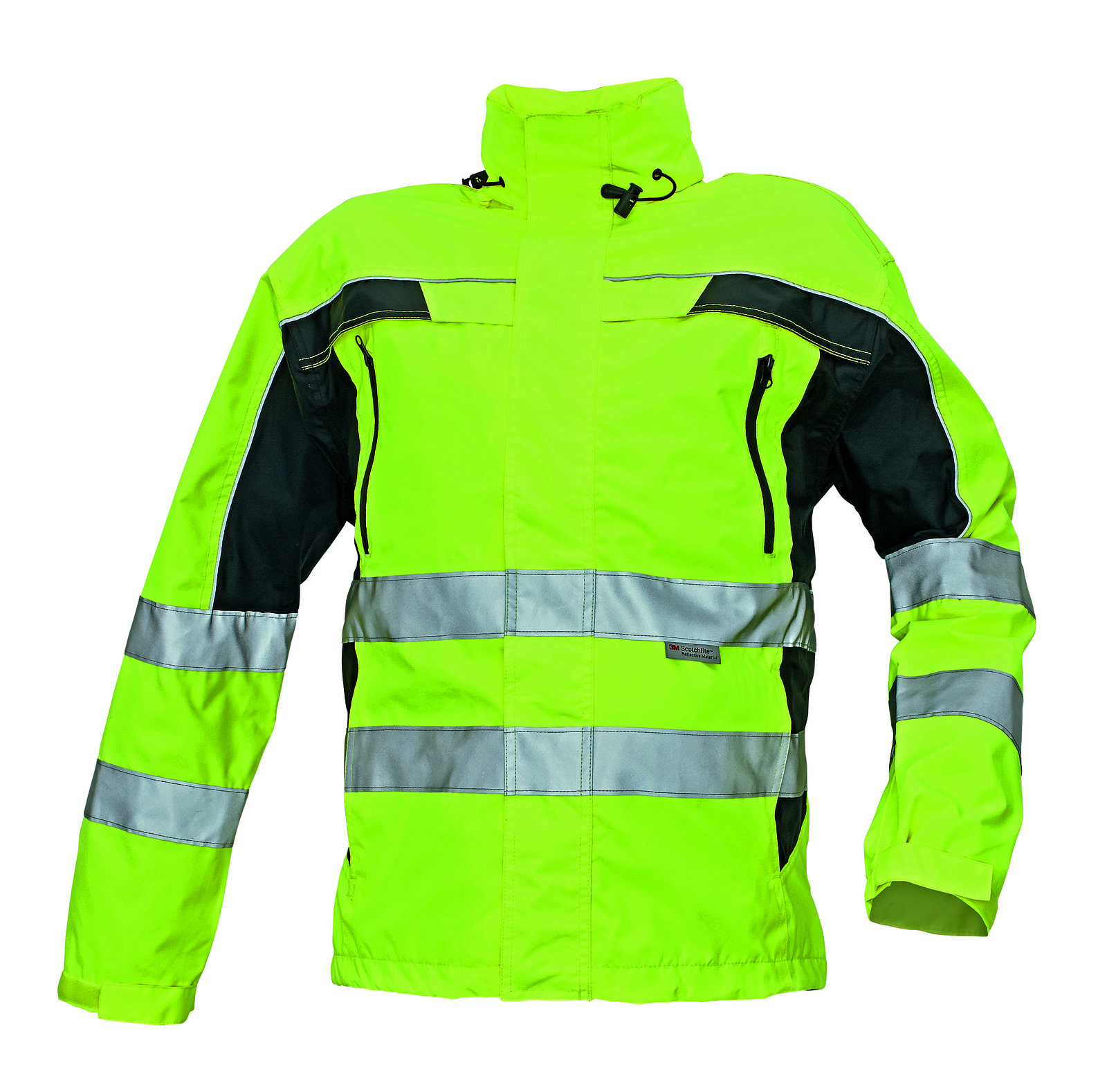 Reflexná pracovná bunda Ticino pánska - veľkosť: XXL, farba: žltá