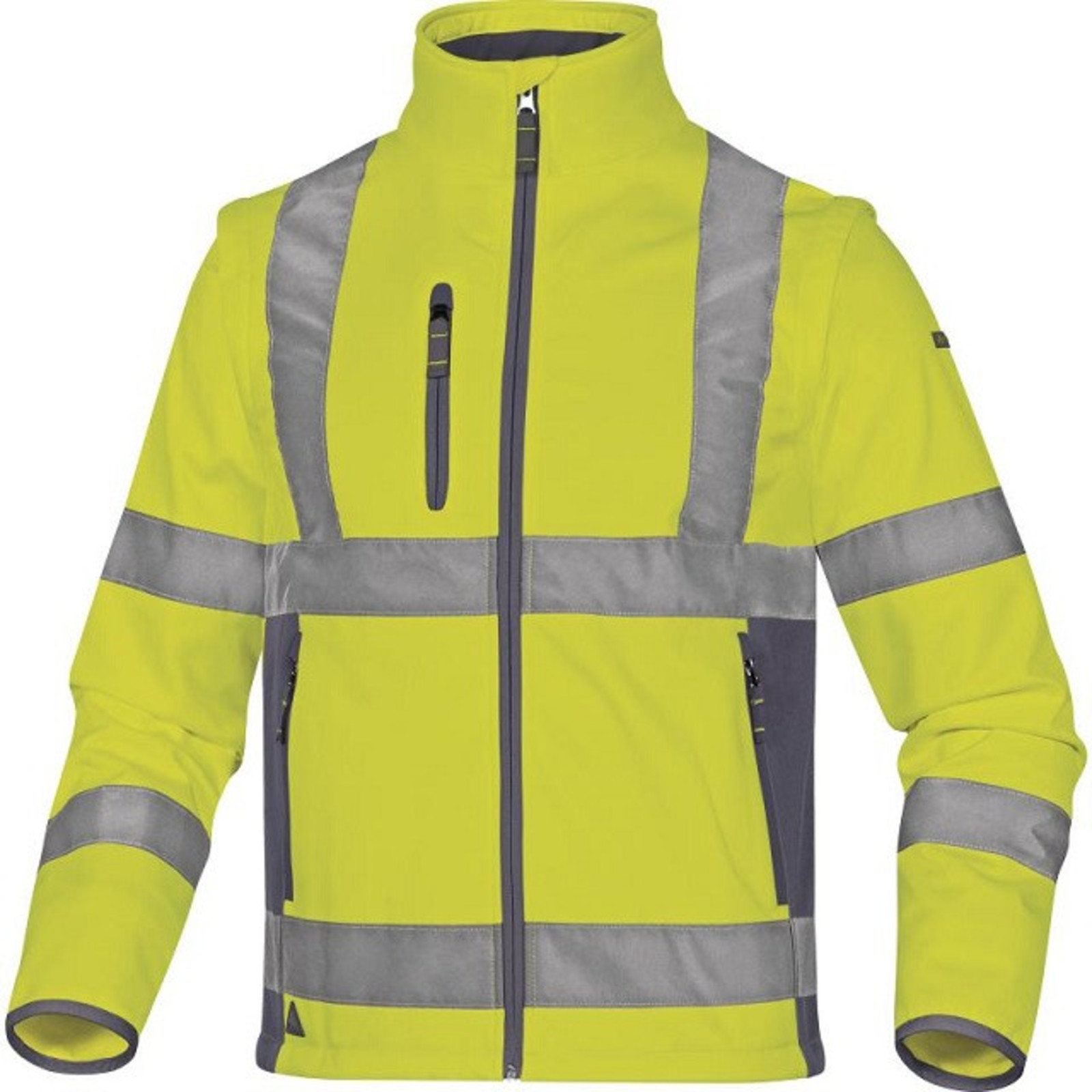 Reflexná softshellová bunda a vesta 2v1 Delta Plus Moonlight2 - veľkosť: 3XL, farba: fluorescenčno žltá
