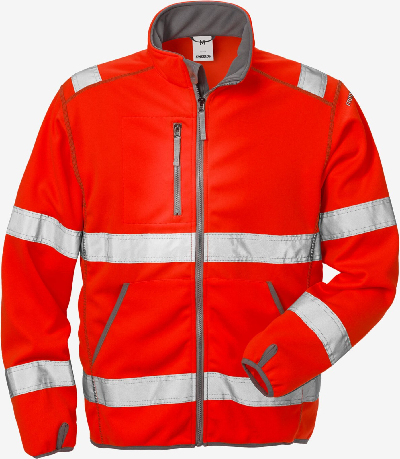 Reflexná softshellová bunda Fristads 4840 SSL - veľkosť: M, farba: HV červená