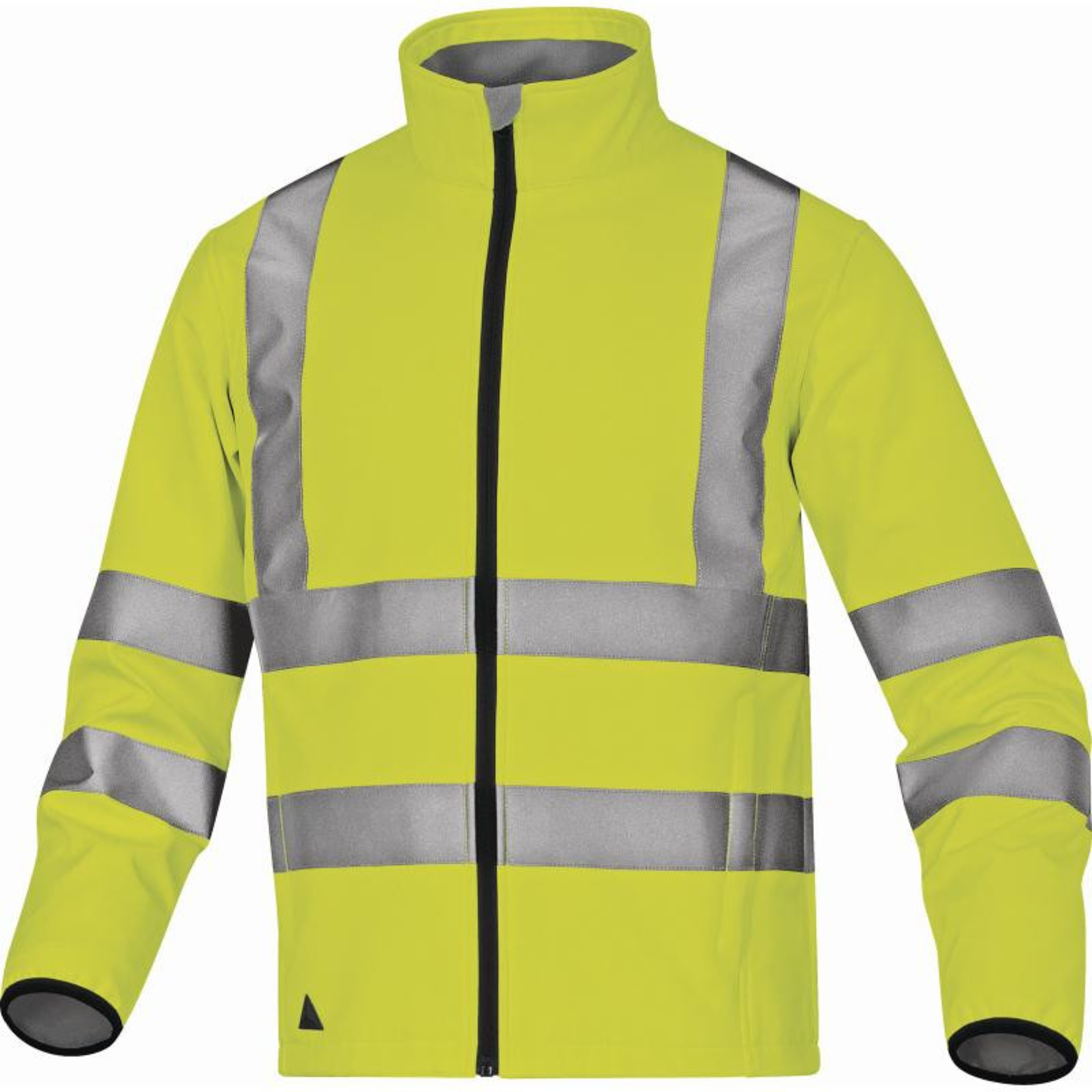 Reflexná softshellová bunda Lega - veľkosť: M, farba: fluorescenčno žltá