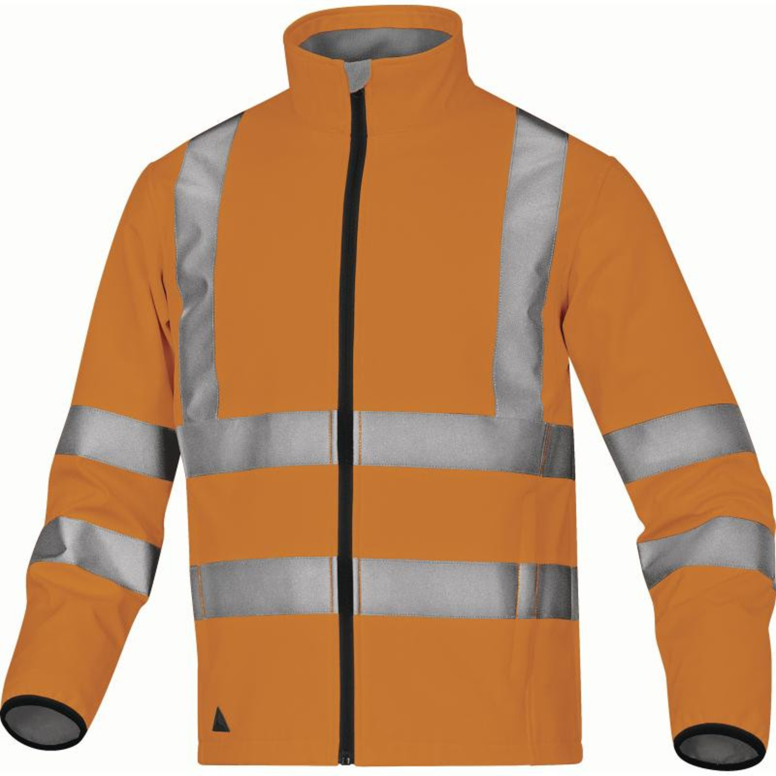 Reflexná softshellová bunda Lega - veľkosť: XL, farba: fluorescenčno oranžová