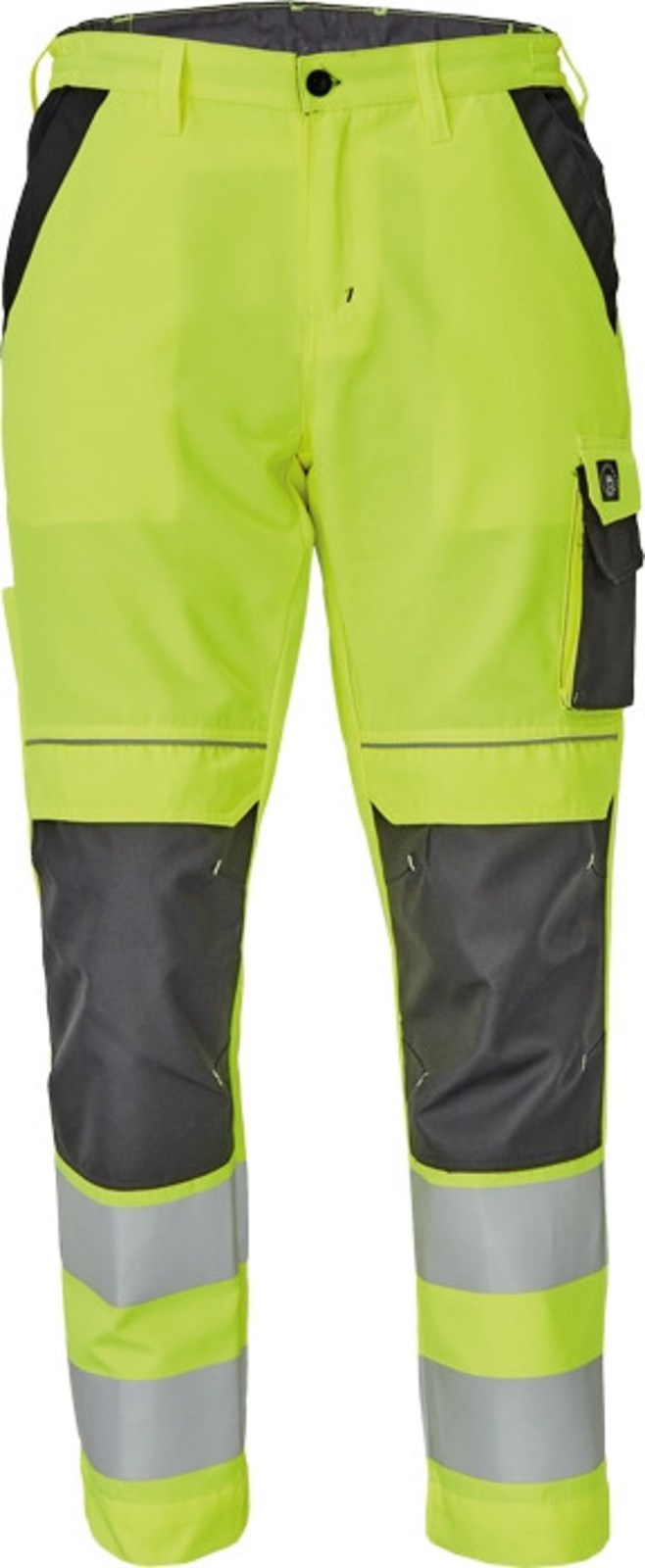 Reflexné pracovné nohavice Cerva Max Vivo HV  - veľkosť: 60, farba: žltá
