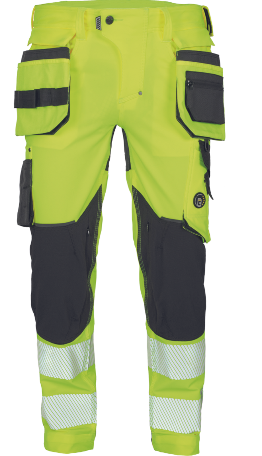 Reflexné pracovné nohavice Cerva Neurum Nordics HV FL - veľkosť: 46, farba: žltá
