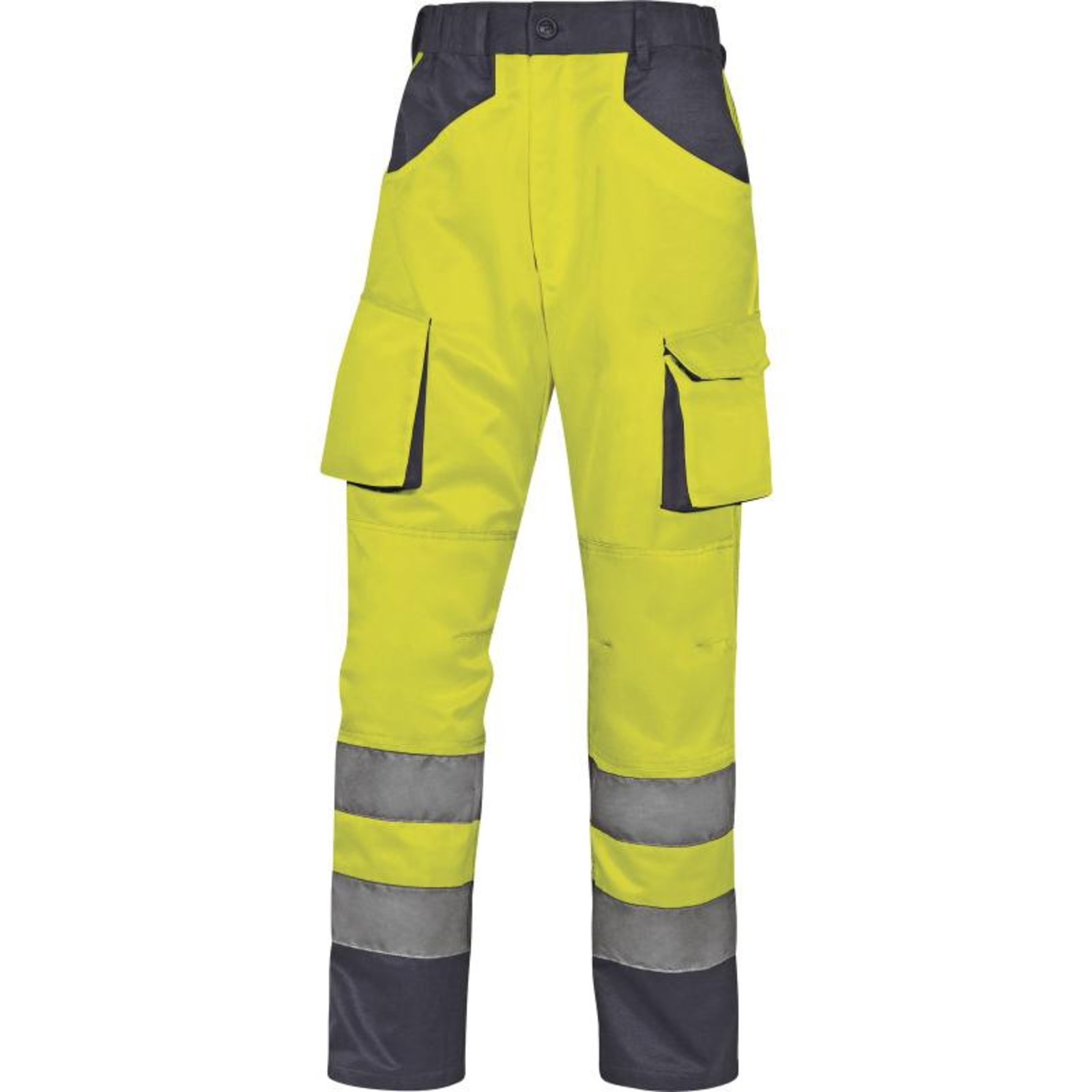 Reflexné pracovné nohavice M2PHV - veľkosť: XXL, farba: fluorescenčno žltá