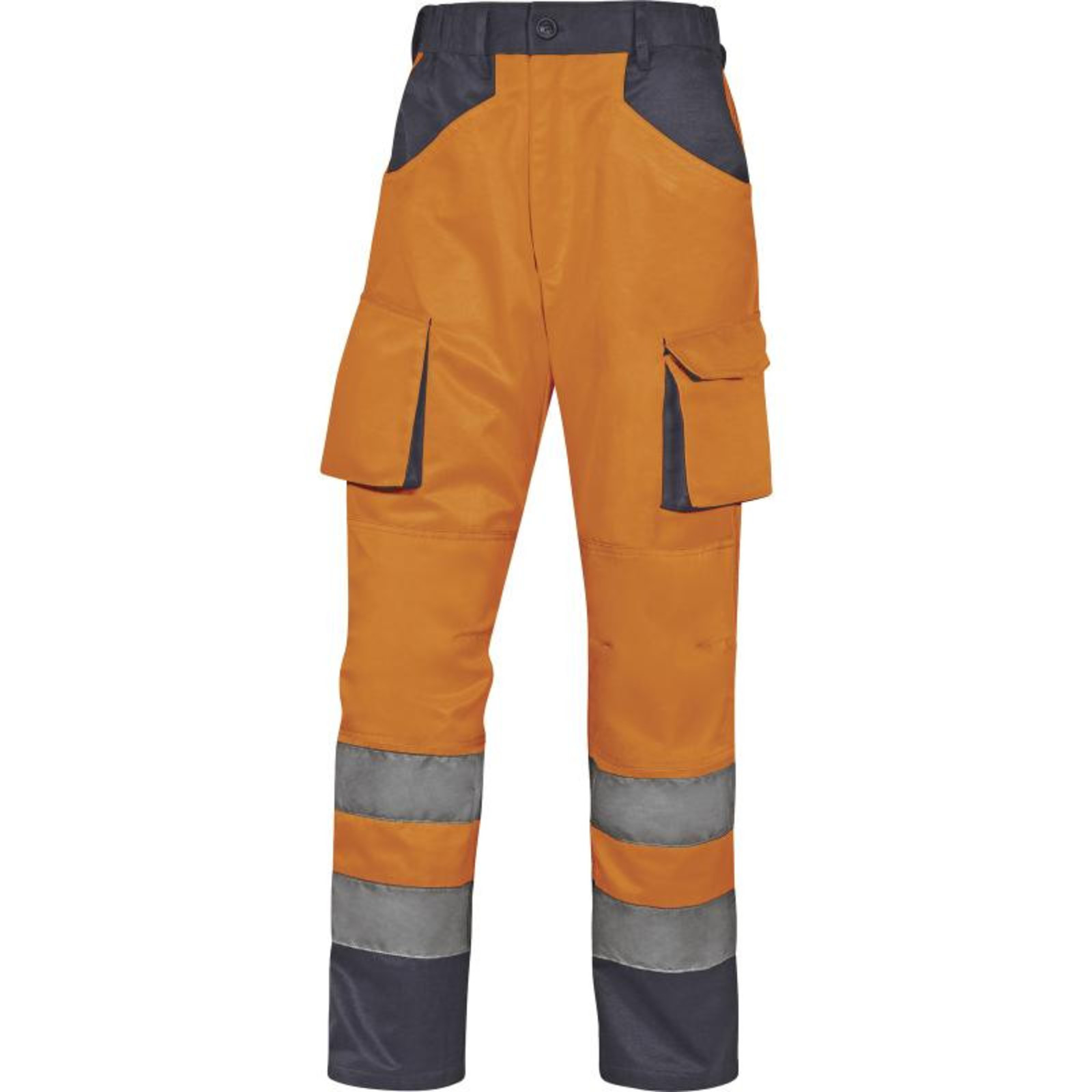 Reflexné pracovné nohavice M2PHV - veľkosť: L, farba: fluorescenčno oranžová