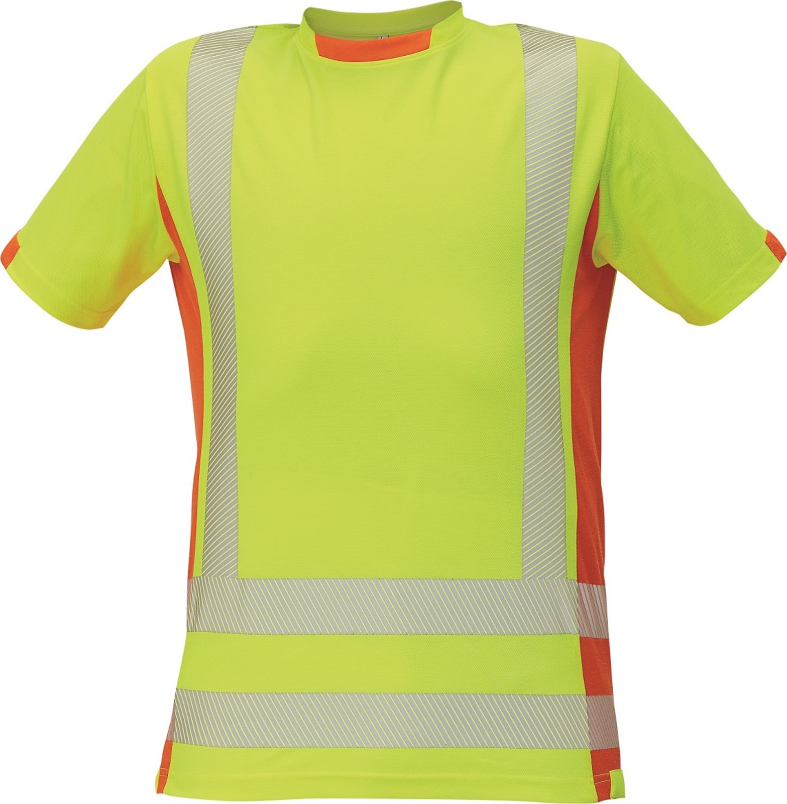 Reflexné tričko Latton - veľkosť: M, farba: žltá/oranžová
