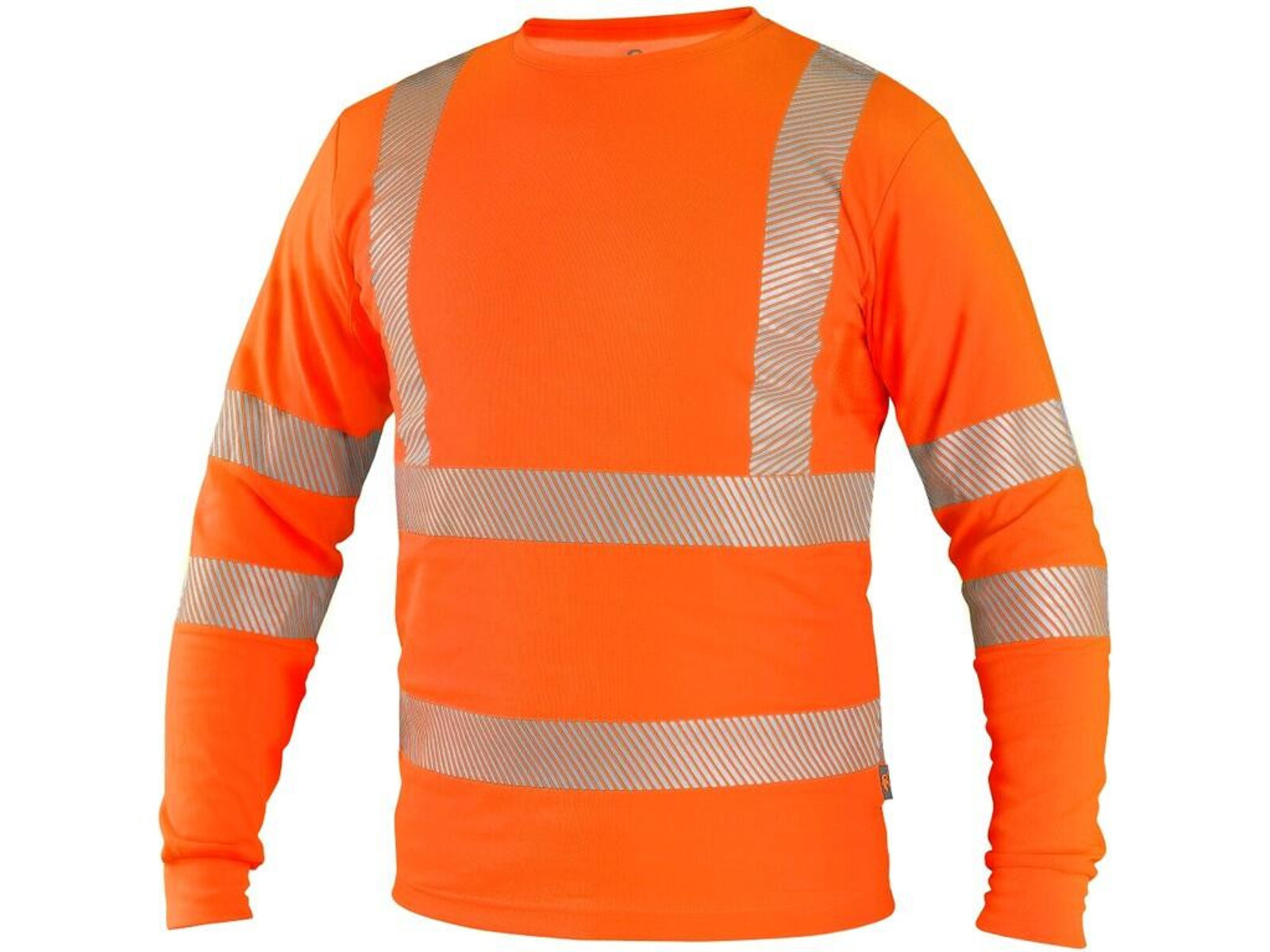 Reflexné tričko s dlhým rukávom CXS Oldham  - veľkosť: M, farba: fluorescenčno oranžová