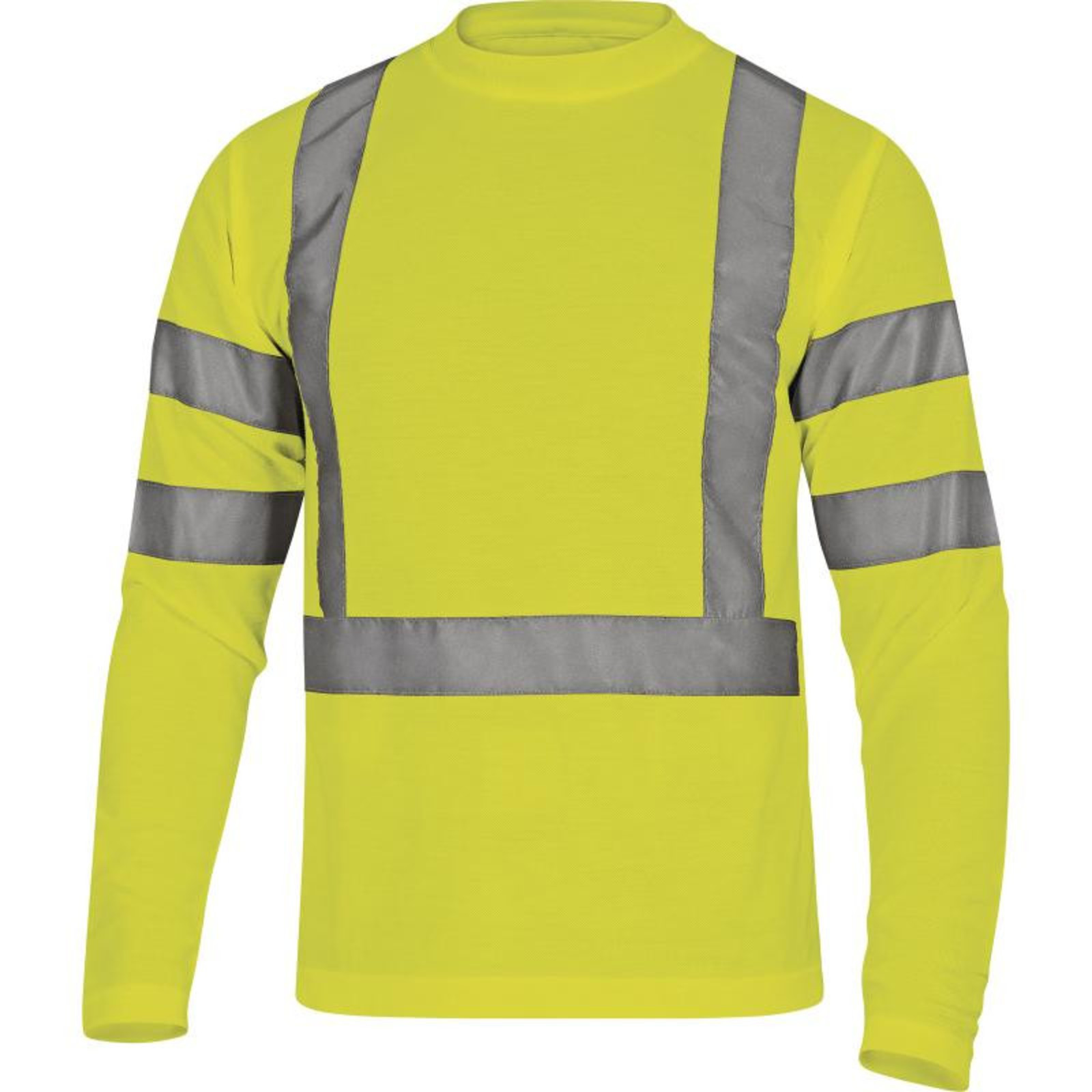 Reflexné tričko s dlhým rukávom Star - veľkosť: S, farba: fluorescenčno žltá