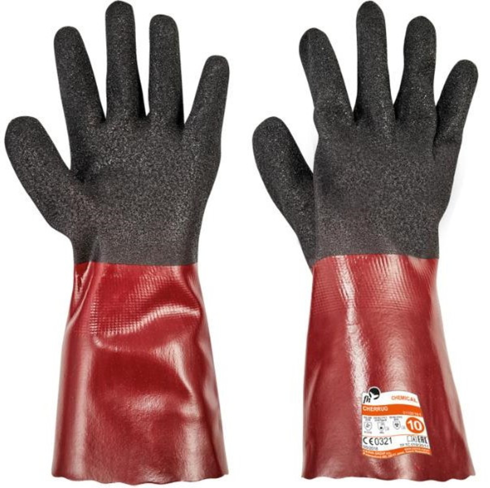 Rukavice Free Hand Cherrug - veľkosť: 9/L, farba: čierna/červená