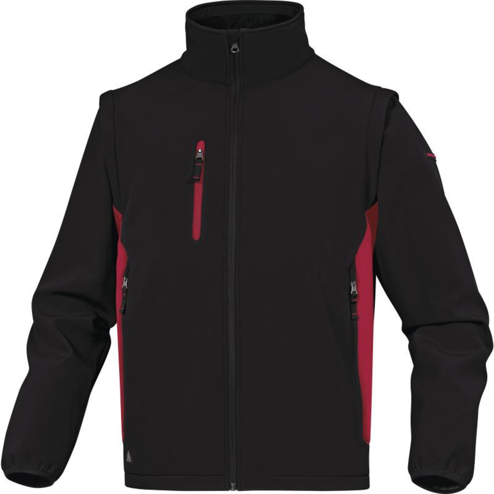 Softshellová bunda Delta Plus Mysen2 2v1 - veľkosť: XXL, farba: čierna/červená