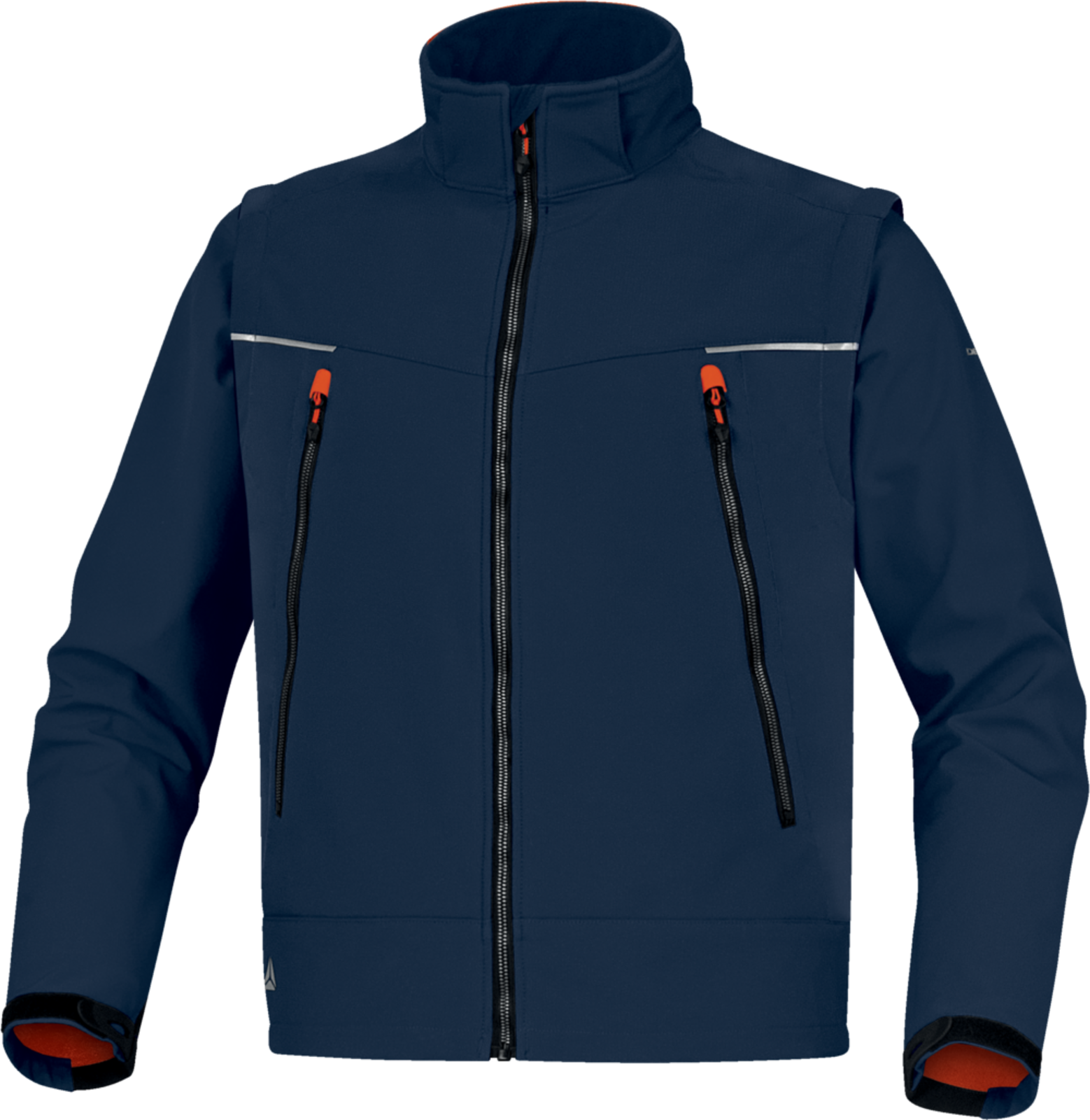 Softshellová bunda Delta Plus Orsa 2v1 - veľkosť: L, farba: námornícka modrá/oranžová