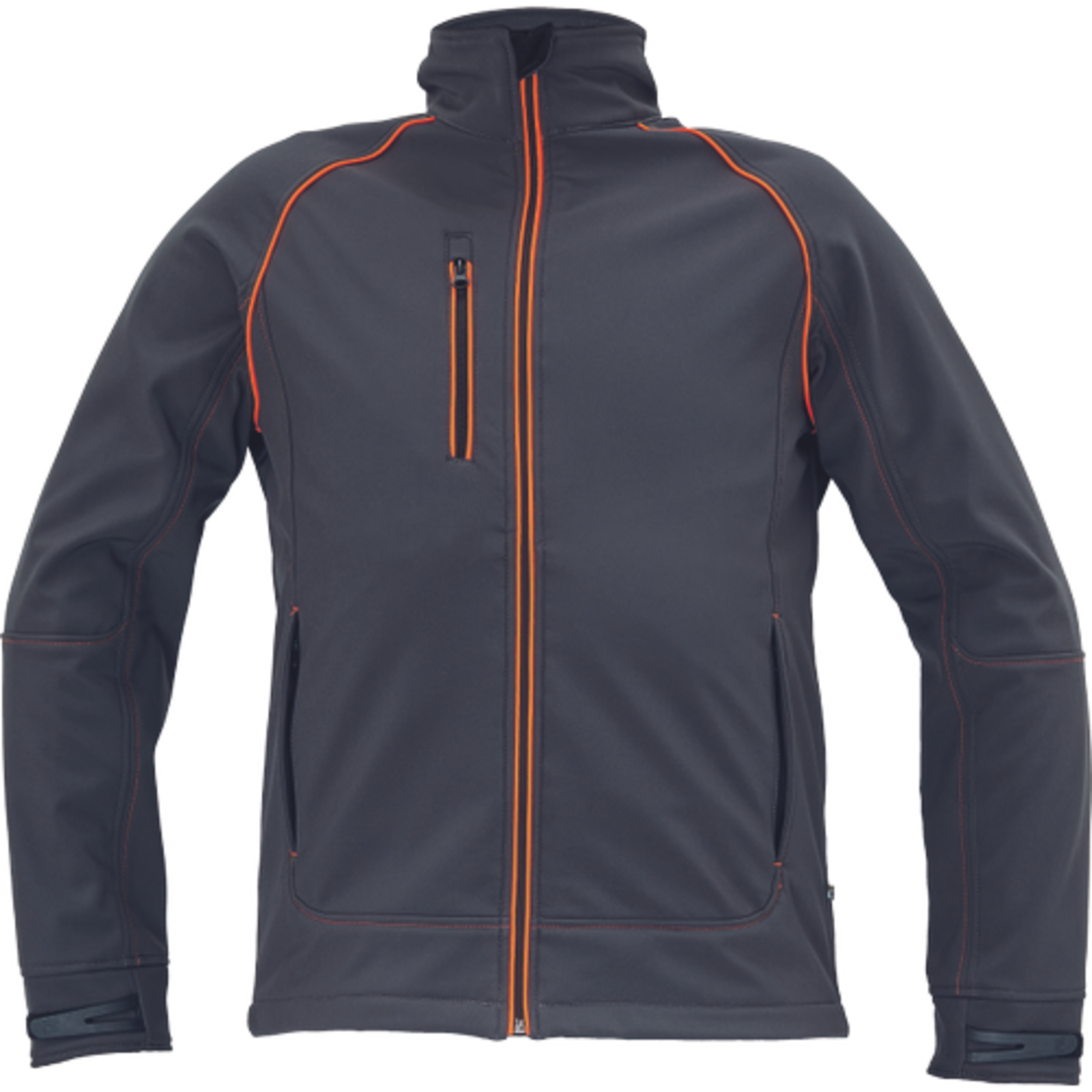 Softshellová bunda Emerton Plus pánska - veľkosť: XL, farba: antracit/oranžová