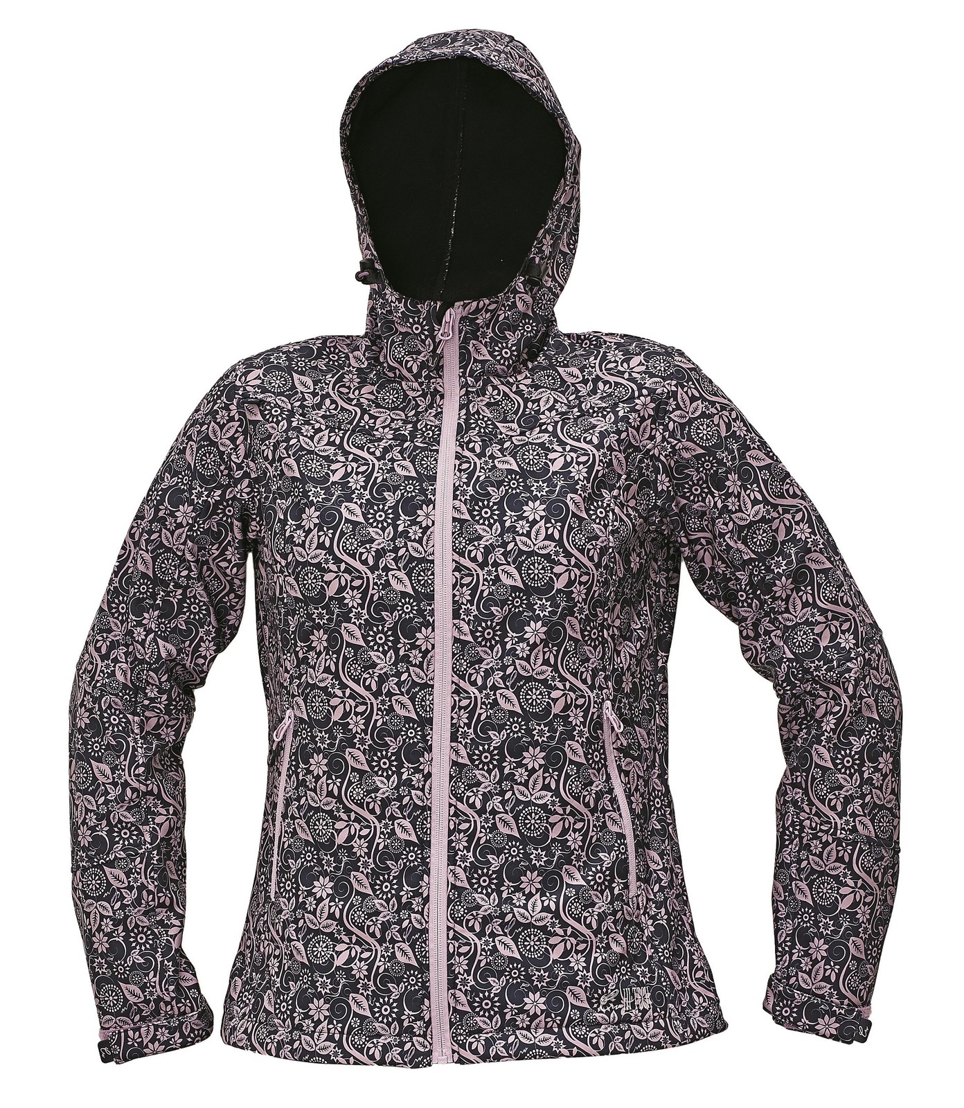 Softshellová bunda Yowie Flower dámska - veľkosť: L, farba: navy/fialová
