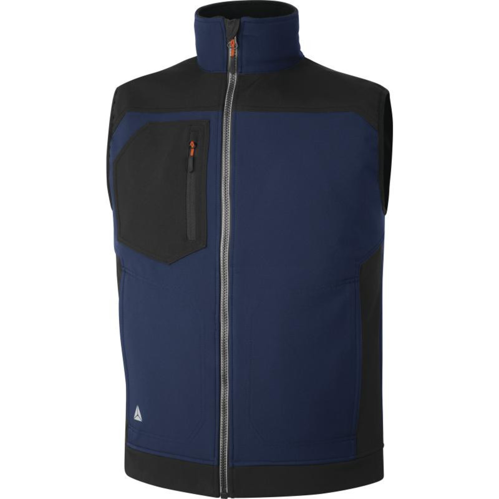 Softshellová vesta Delta Plus Holen - veľkosť: 3XL, farba: námornícka modrá/čierna
