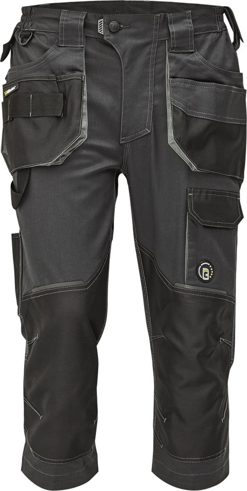Strečové montérkové  3/4 nohavice Cerva Dayboro - veľkosť: 56, farba: antracitová