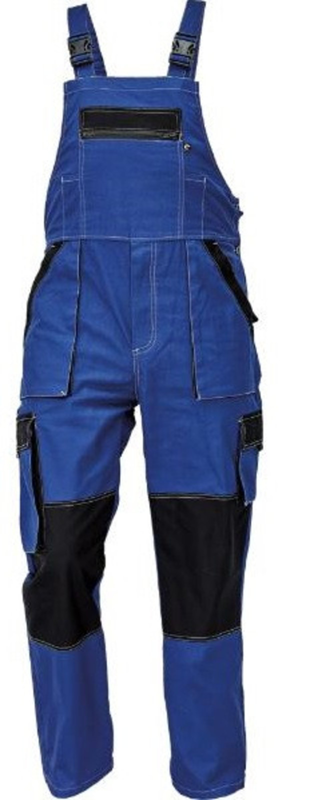 Tenšie bavlnené montérky na traky Max Summer - veľkosť: 56, farba: modrá/čierna