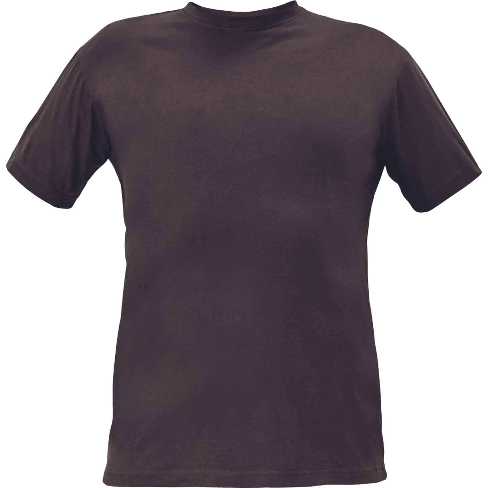 Tričko s krátkym rukávom Teesta unisex - veľkosť: XL, farba: tmavo hnedá
