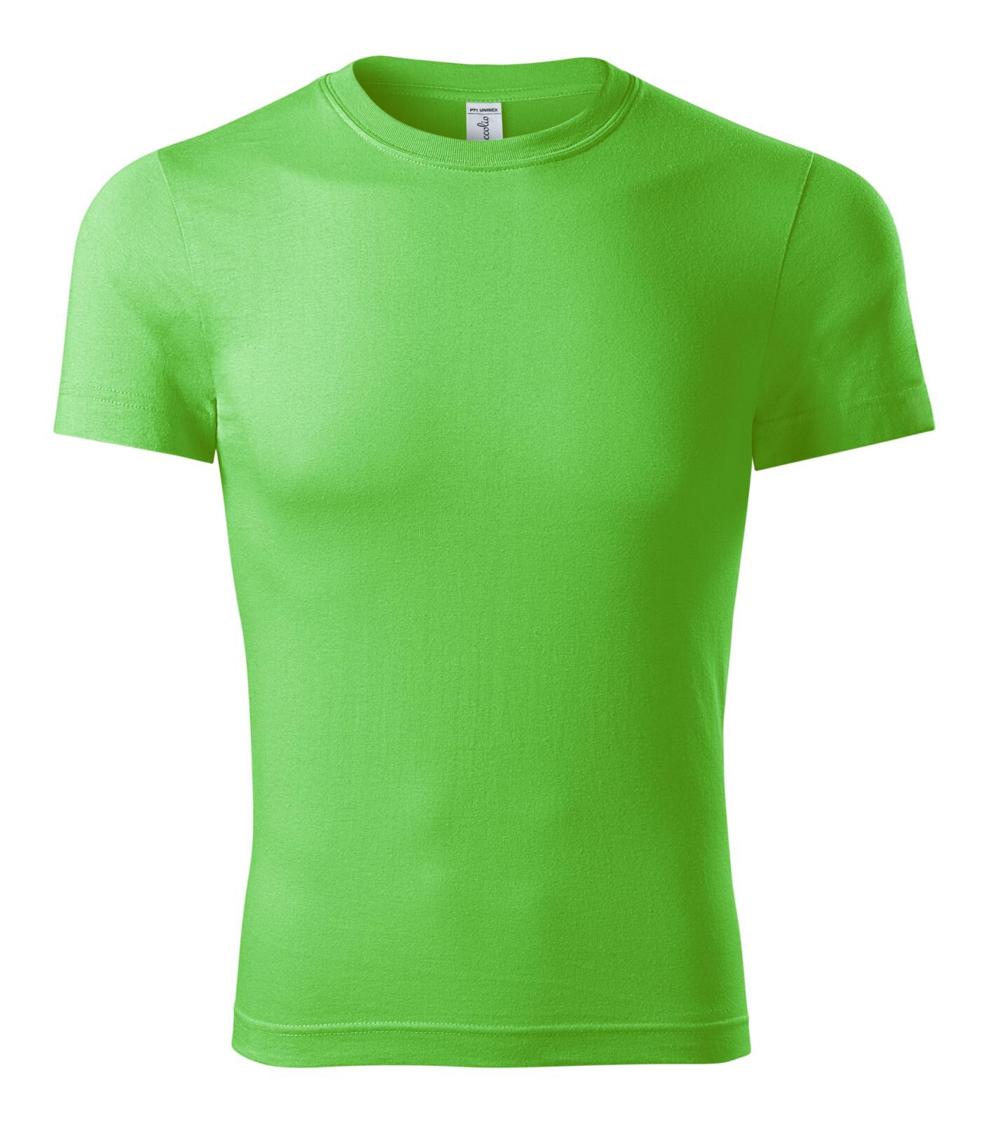 Unisex bavlnené tričko Piccolio Parade P71 - veľkosť: S, farba: zelené jablko