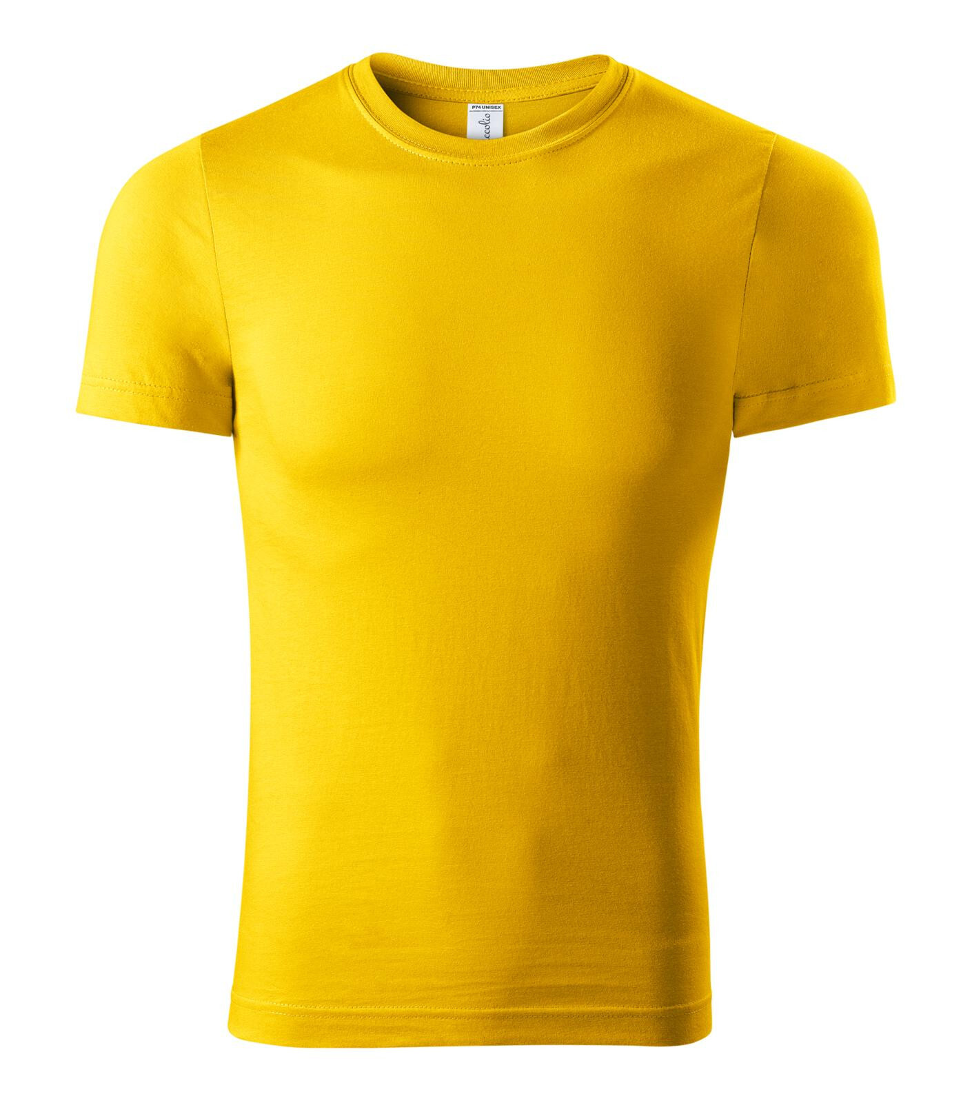 Unisex bavlnené tričko Piccolio Peak P74 - veľkosť: 4XL, farba: žltá