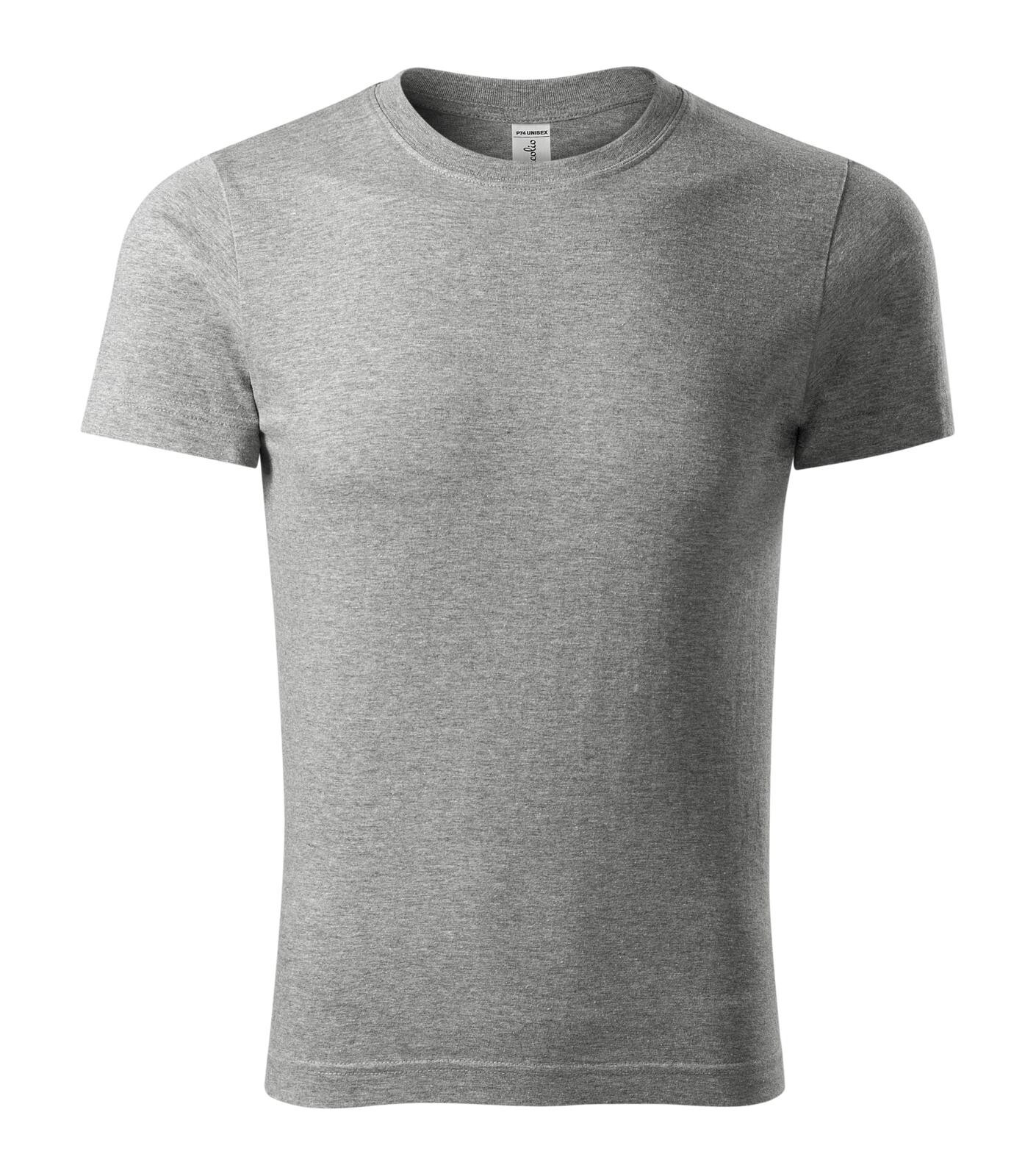 Unisex bavlnené tričko Piccolio Peak P74 - veľkosť: S, farba: tmavosivý melír