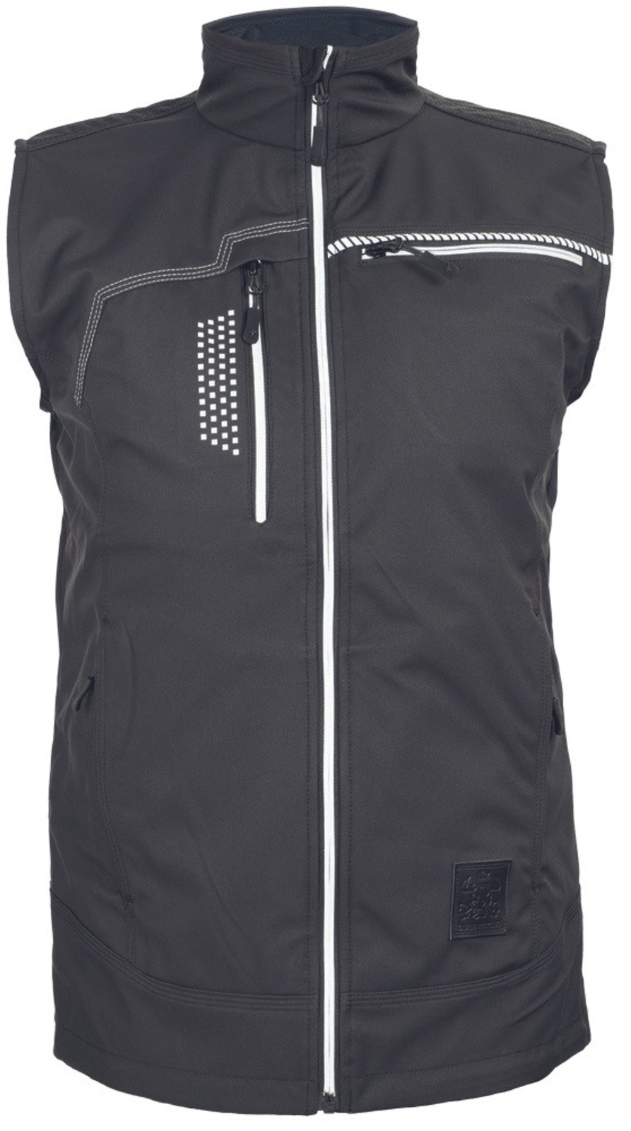 Unisex softshellová vesta Cerva Taurus Litz GRS - veľkosť: XS, farba: čierna
