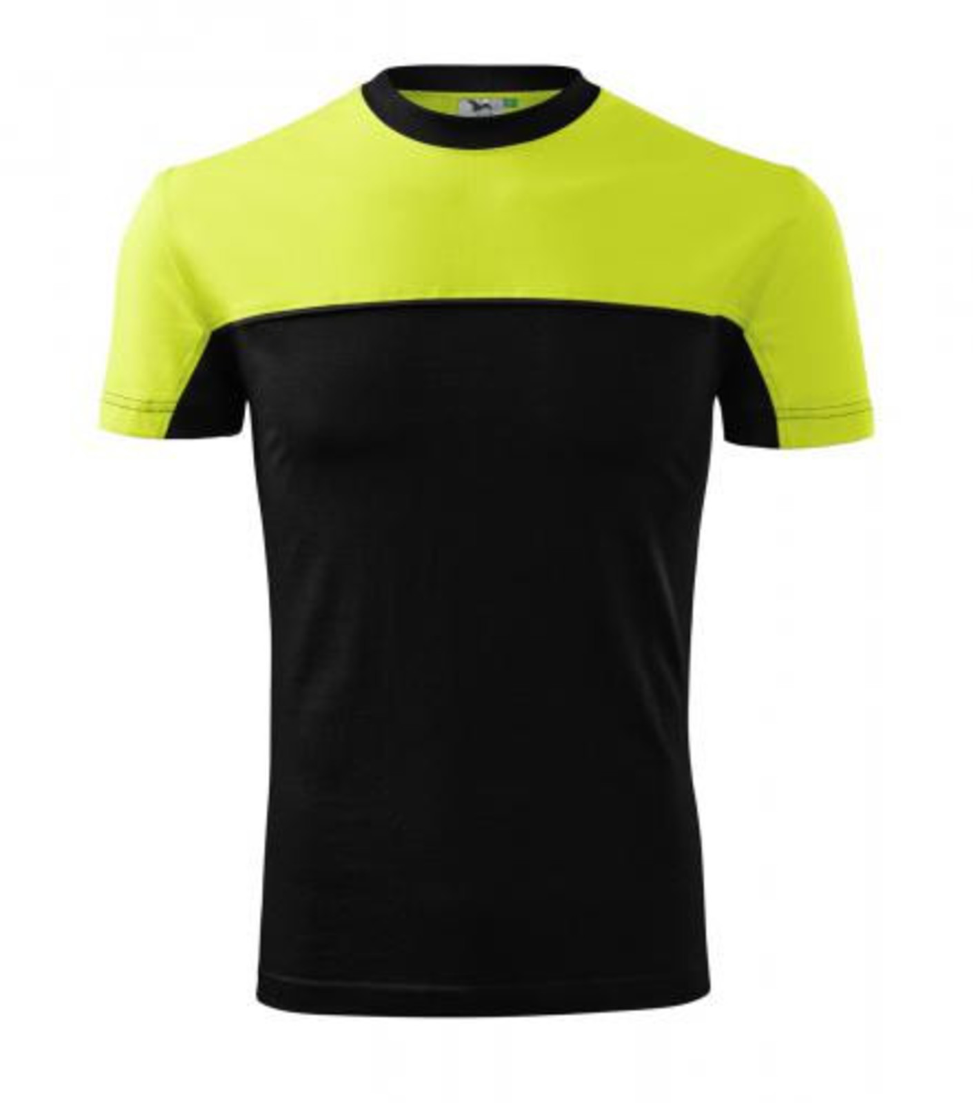 Unisex tričko Rimeck Colormix 109 - veľkosť: 4XL, farba: limetková/čierna