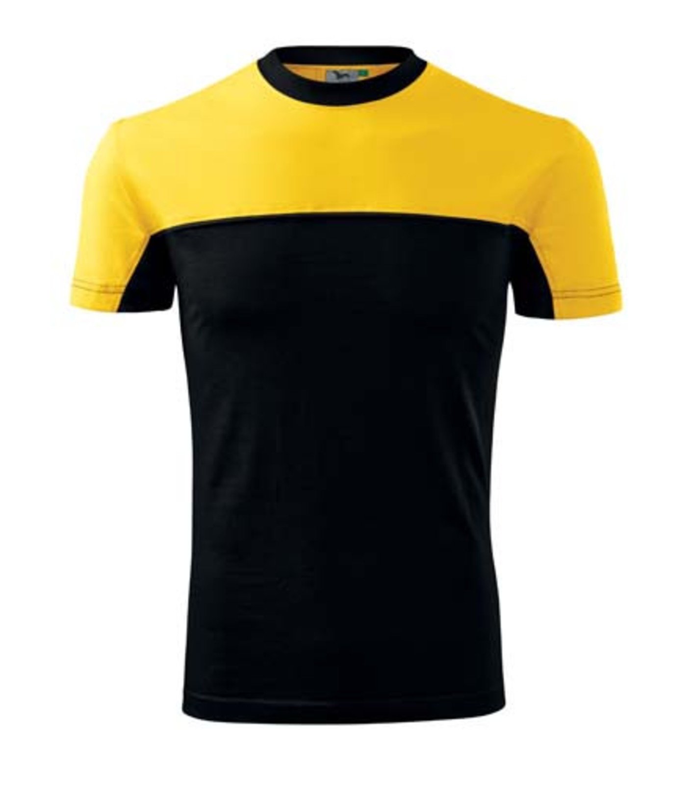 Unisex tričko Rimeck Colormix 109 - veľkosť: XXL, farba: čierna/žltá