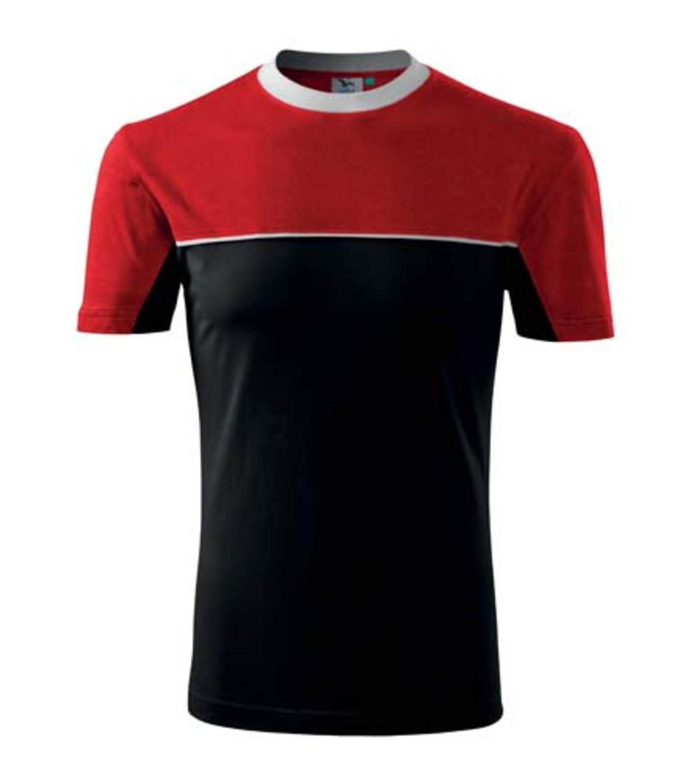 Unisex tričko Rimeck Colormix 109 - veľkosť: 3XL, farba: čierna/červená