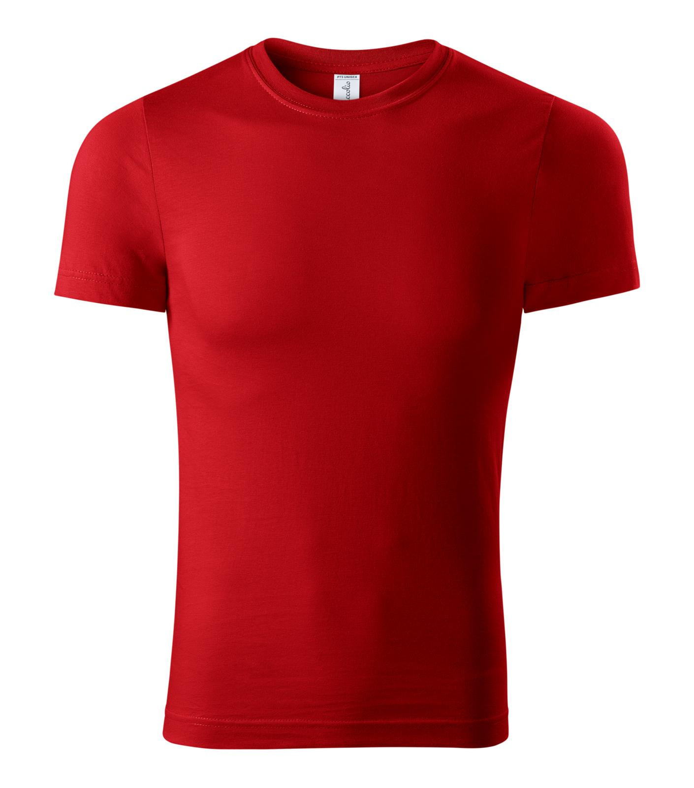 Unisex tričko Piccolio Paint P73 - veľkosť: L, farba: červená