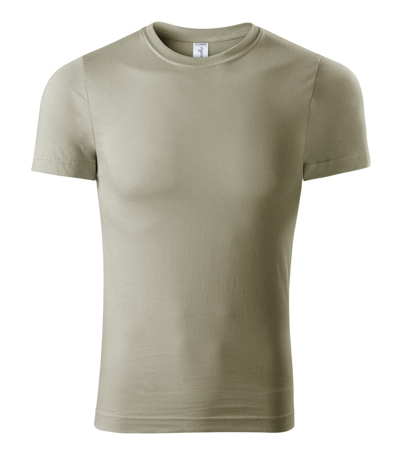 Unisex tričko Piccolio Paint P73 - veľkosť: XS, farba: khaki svetlá