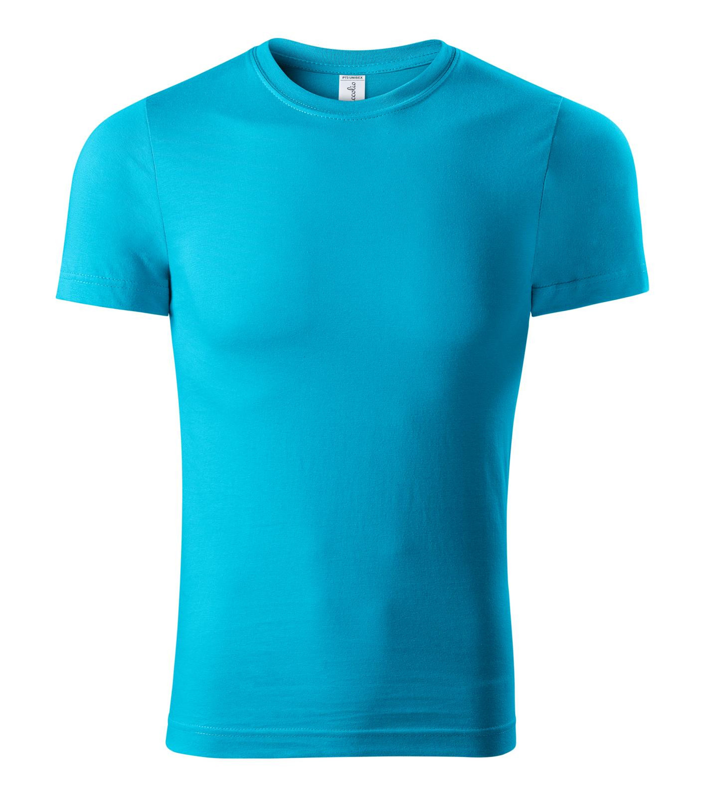 Unisex tričko Piccolio Paint P73 - veľkosť: L, farba: tyrkysová