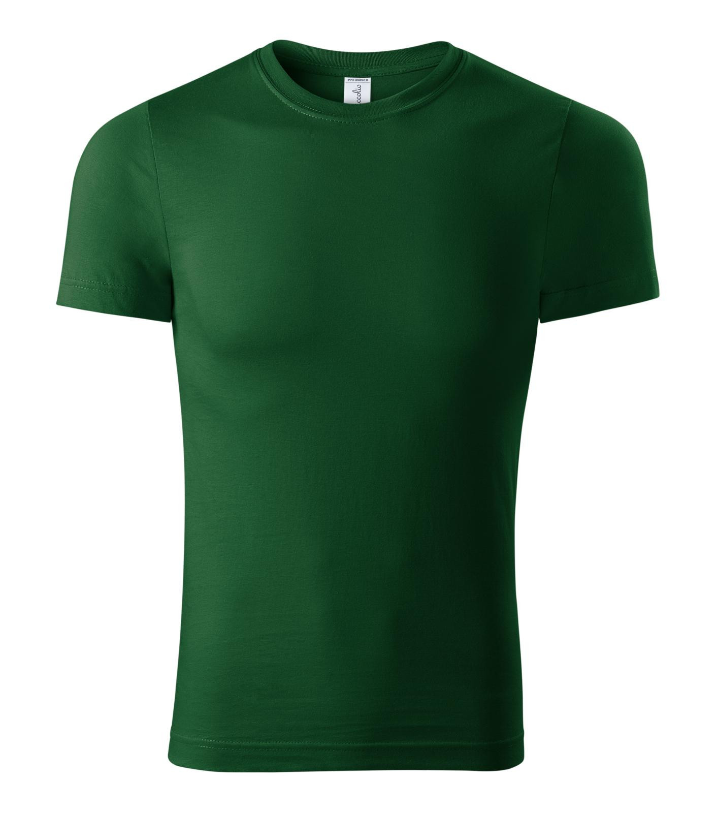 Unisex tričko Piccolio Paint P73 - veľkosť: 3XL, farba: fľašková zelená